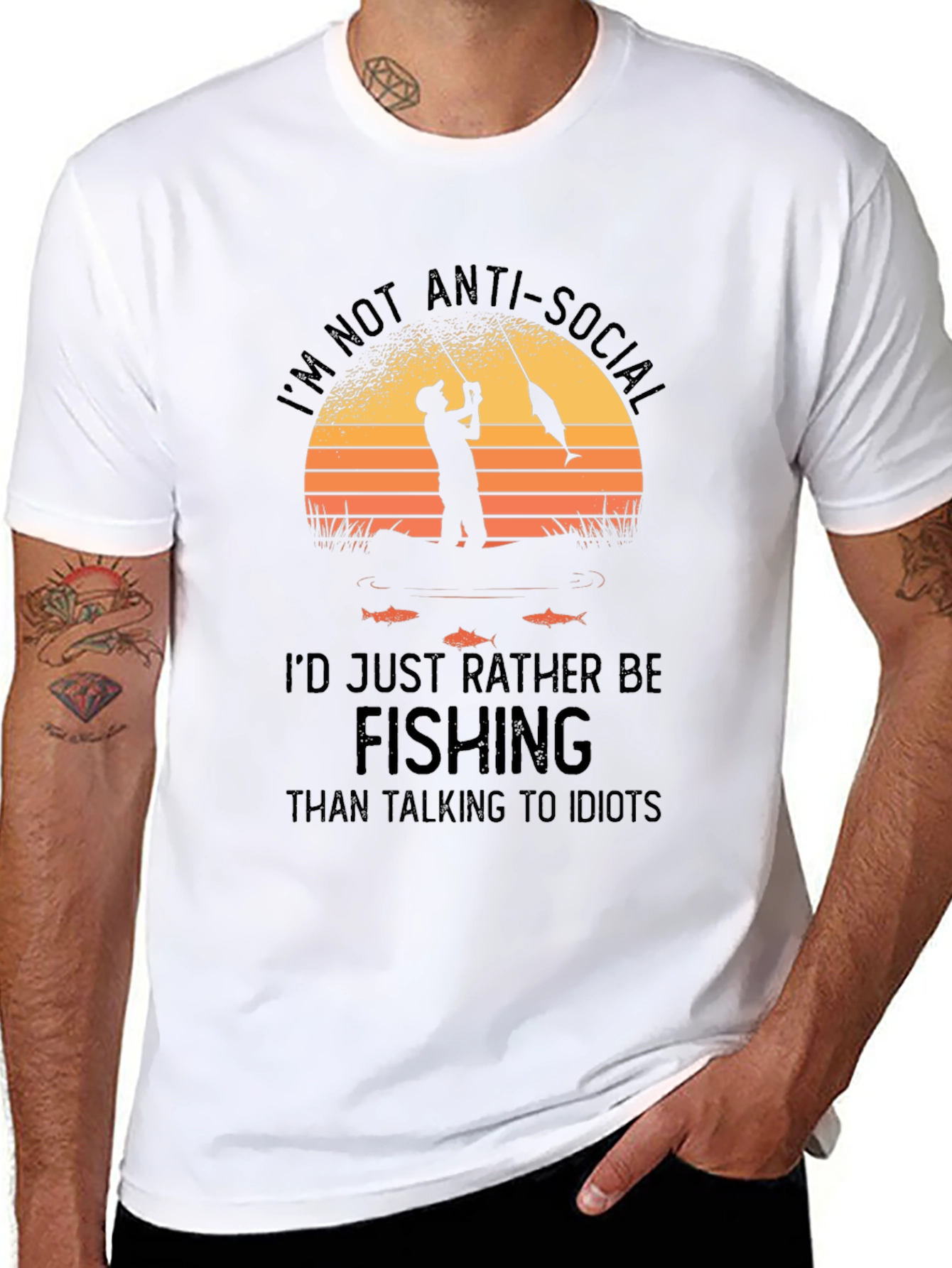 Anti-Social Fishing T-Shirt - Angler Humor Tee