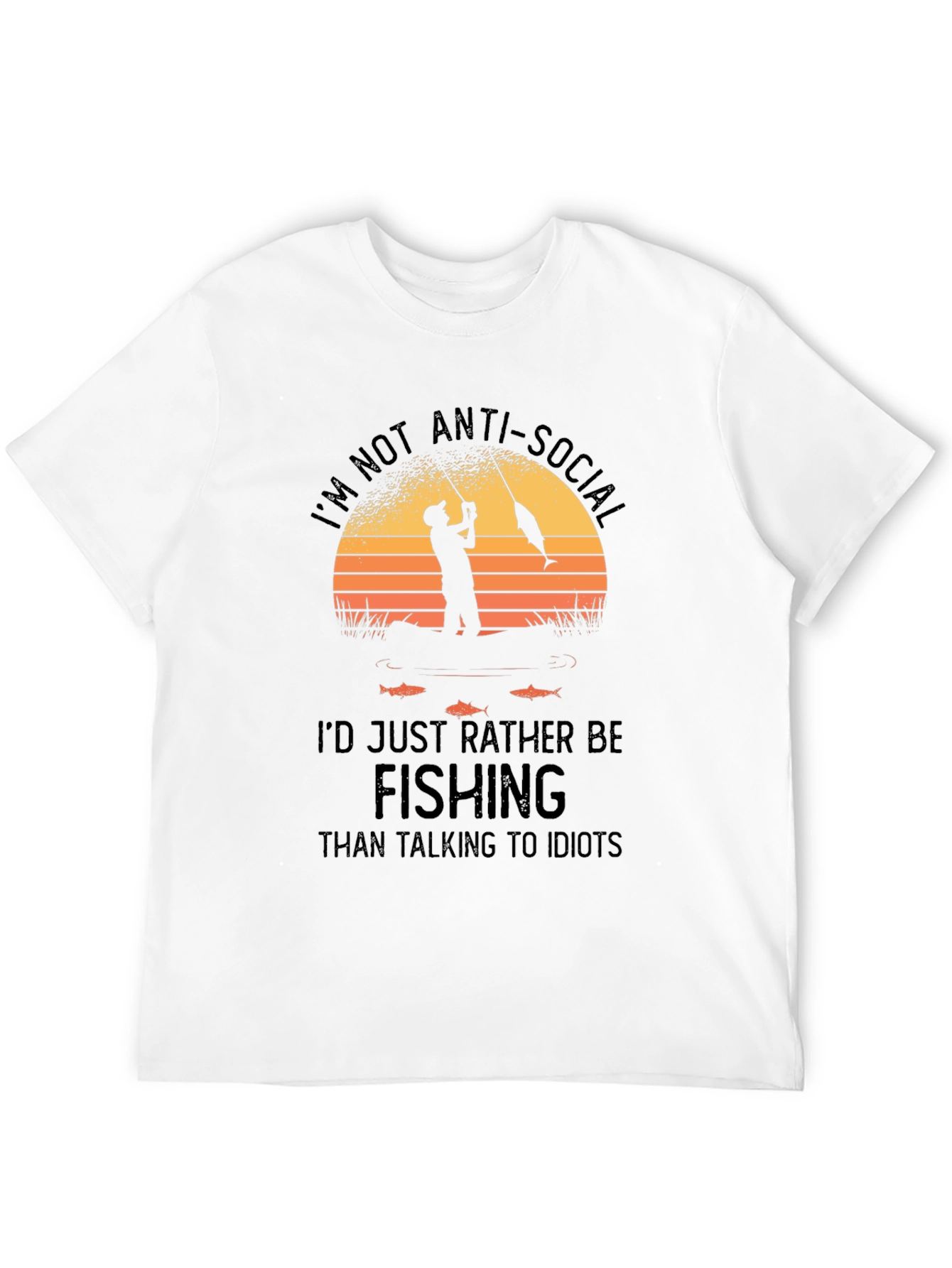 Anti-Social Fishing T-Shirt - Angler Humor Tee