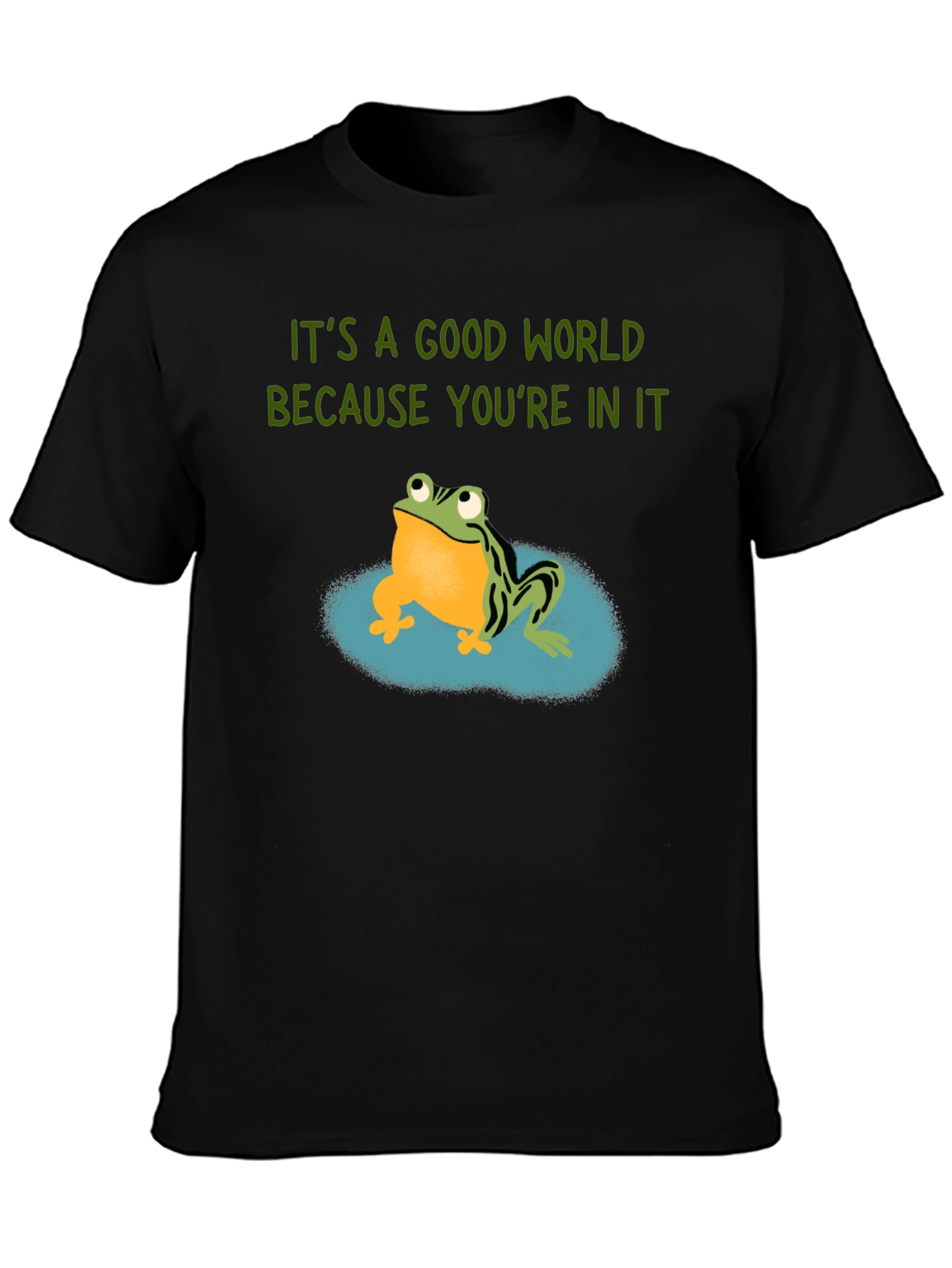 Frog Graphic Tee - Its A Good World