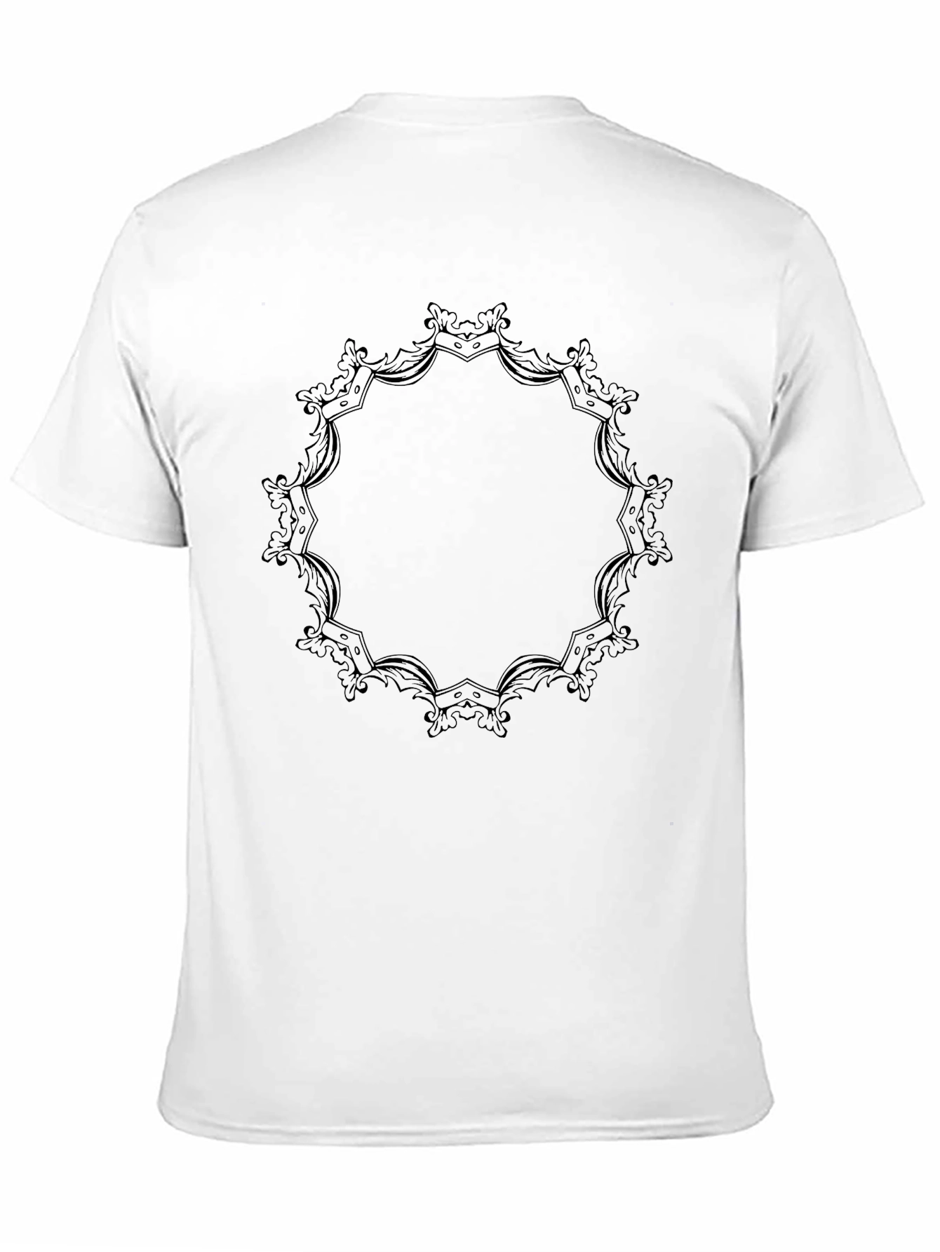 Elegant Mandala Graphic Black T-Shirt