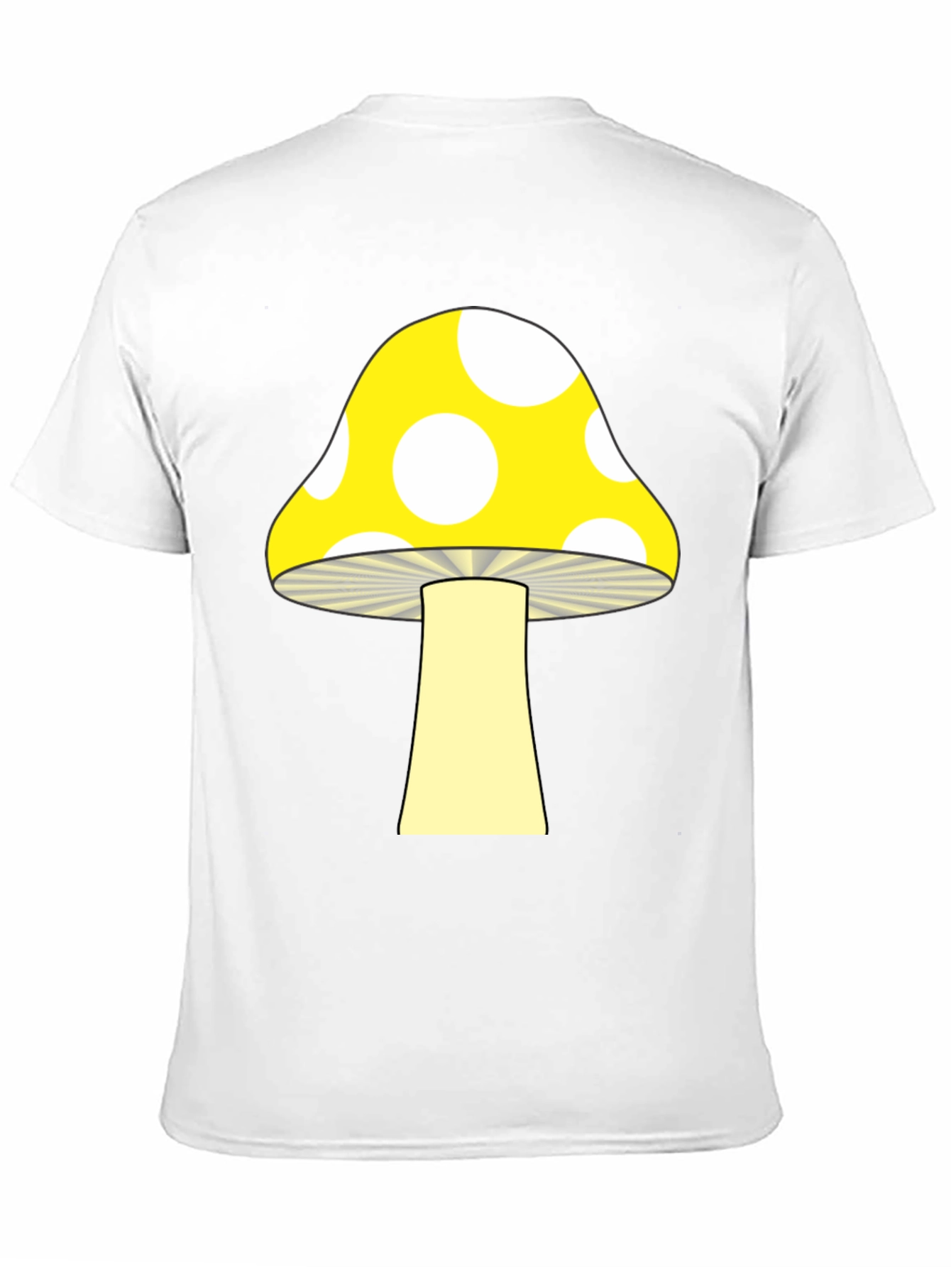 Mushroom Graphic Tee - Funky Black T-Shirt