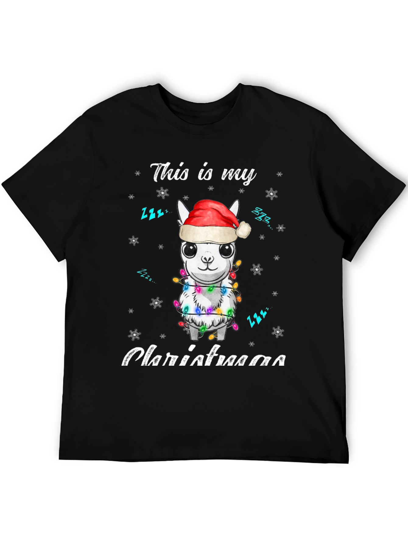 Christmas Llama T-Shirt - This is my Christmaaa