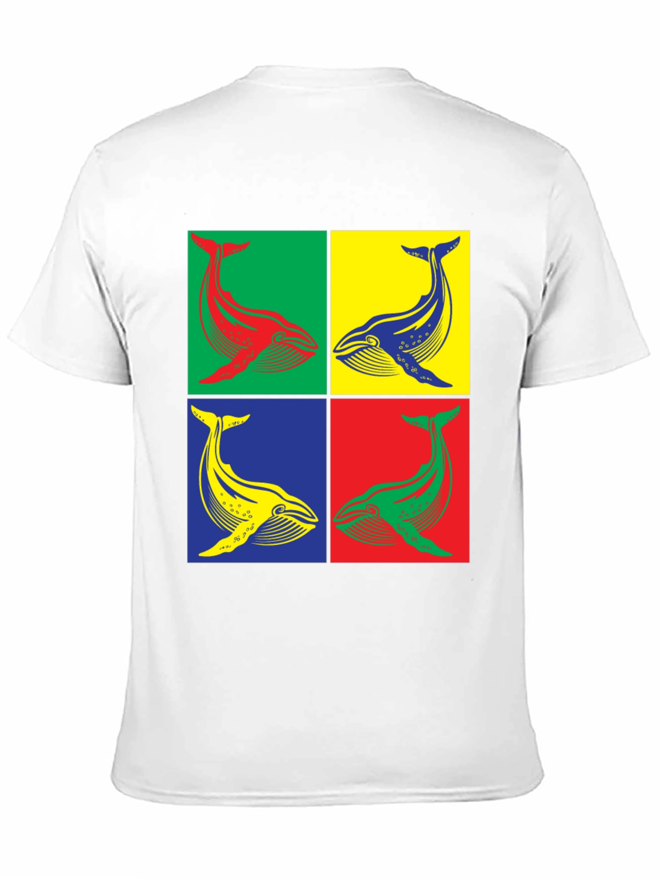 Whale Pop Art Graphic Tee - Unique Design