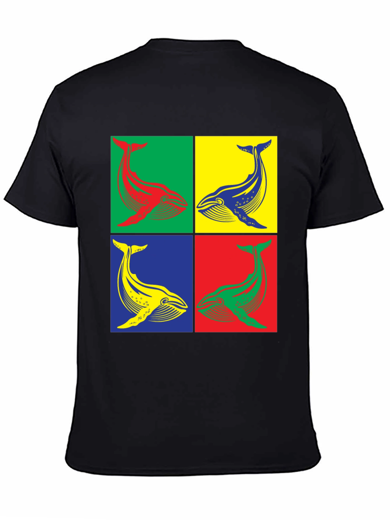 Whale Pop Art Graphic Tee - Unique Design