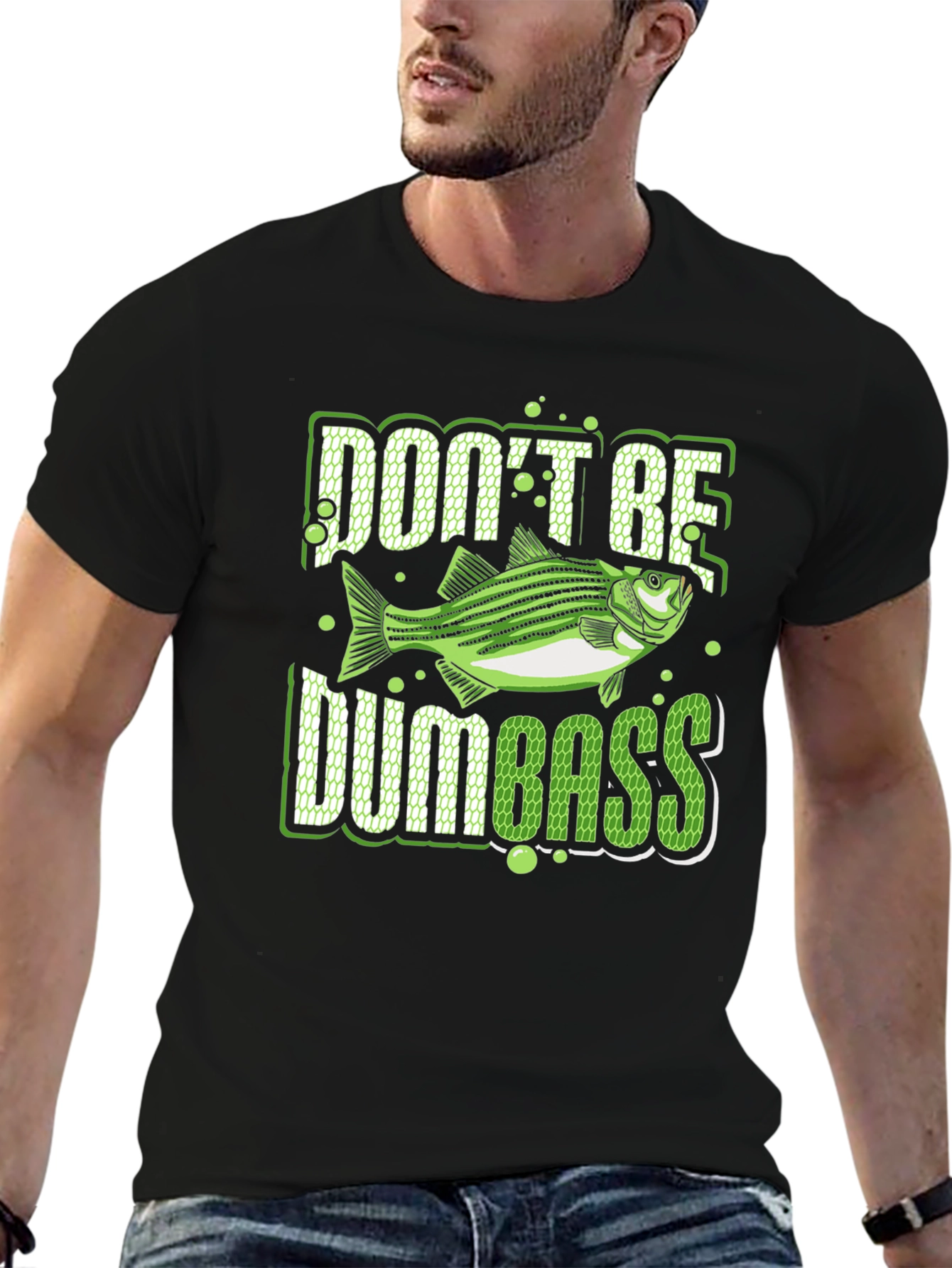 Dont Be Dumbass Fishing Graphic T-Shirt