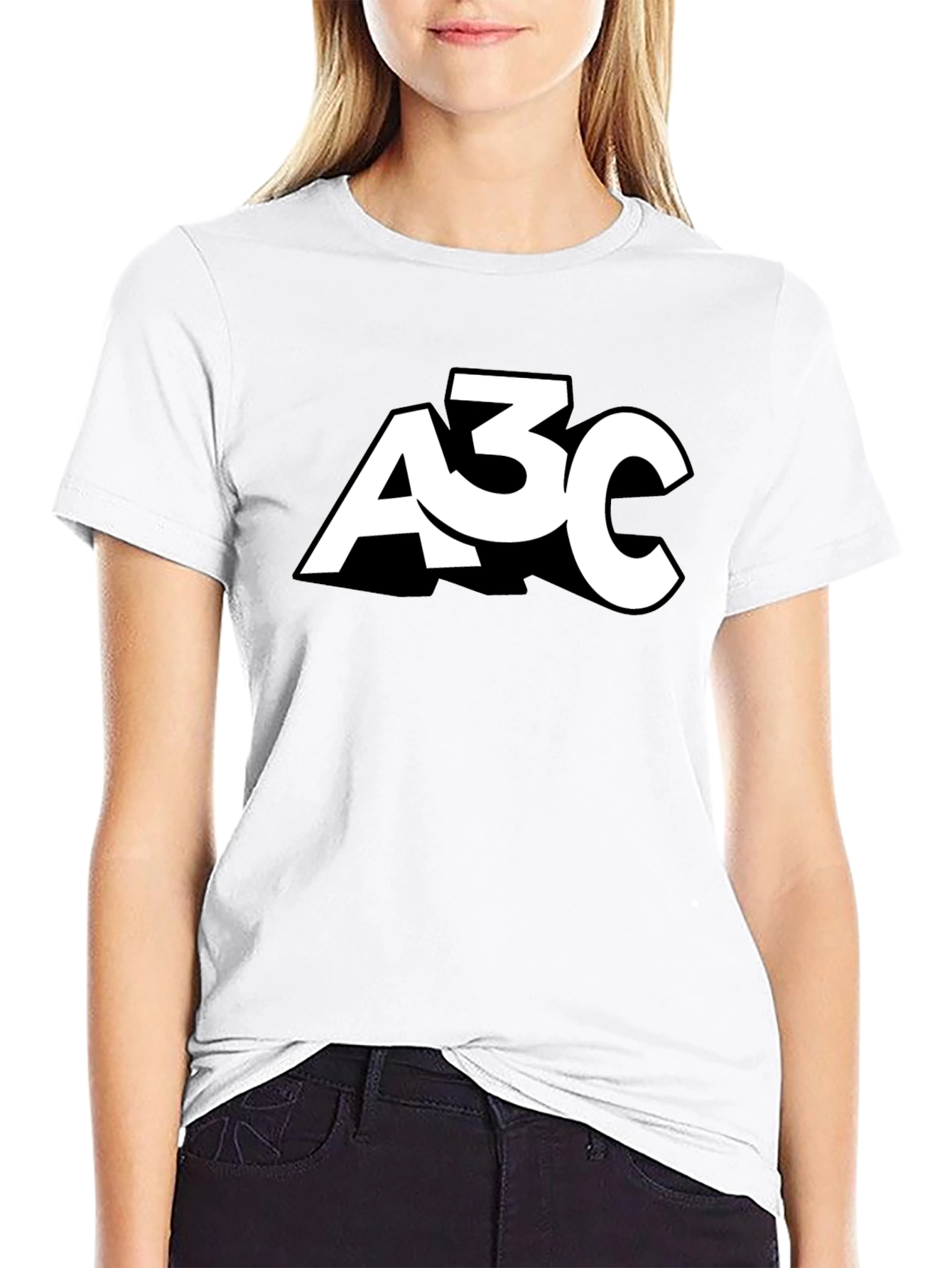 Mens Black A3C Graphic T-Shirt
