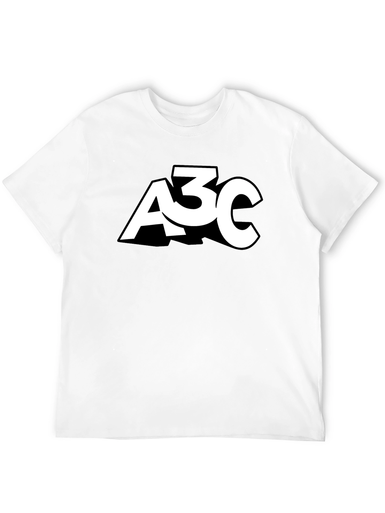 Mens Black A3C Graphic T-Shirt