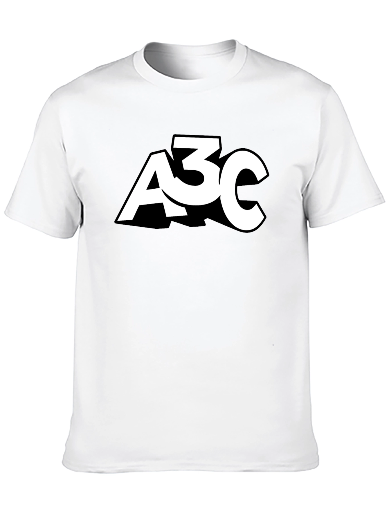 Mens Black A3C Graphic T-Shirt