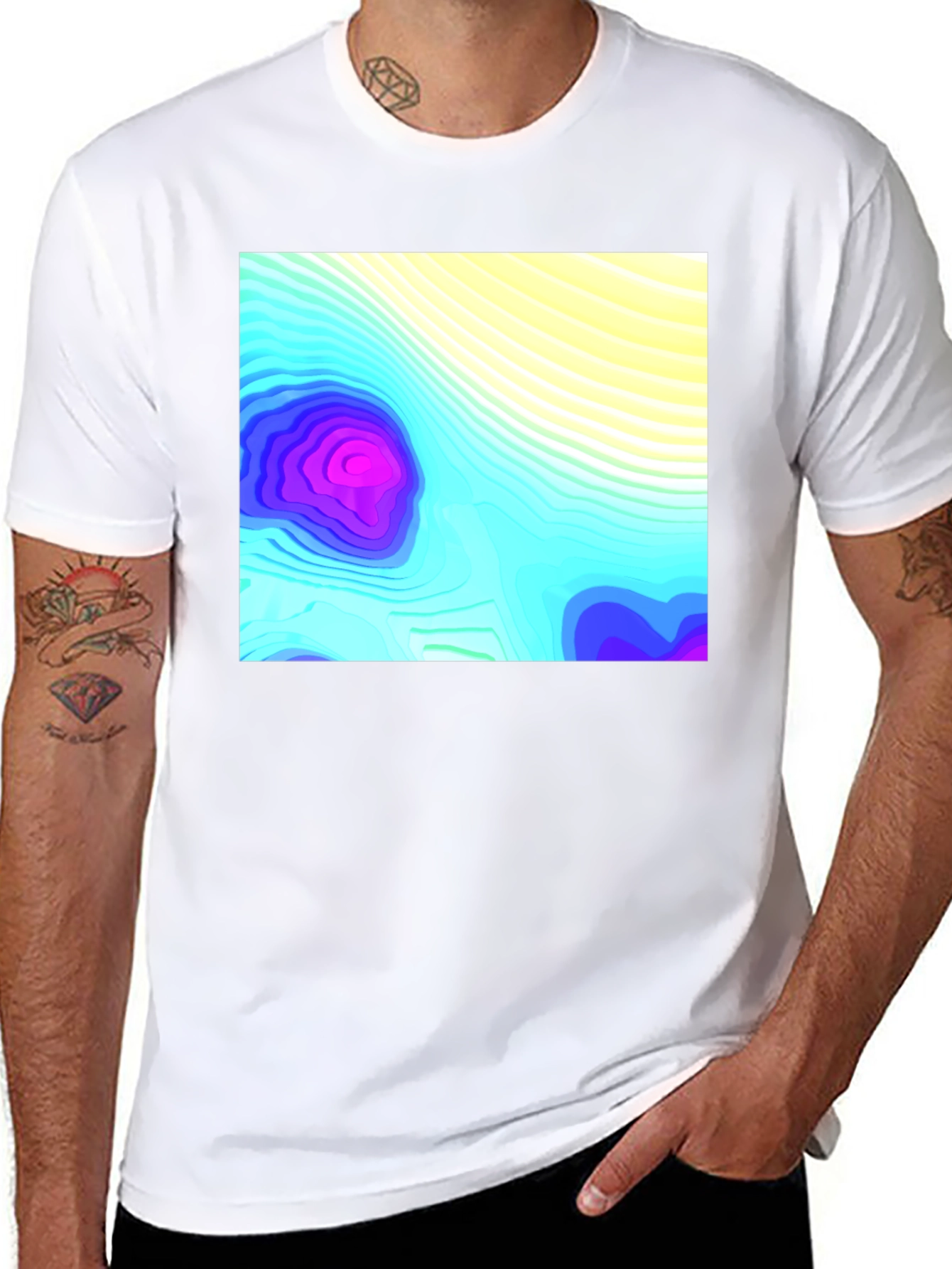 Topo Graphic Black T-Shirt