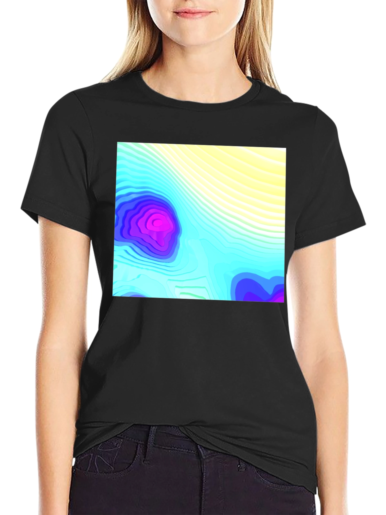 Topo Graphic Black T-Shirt