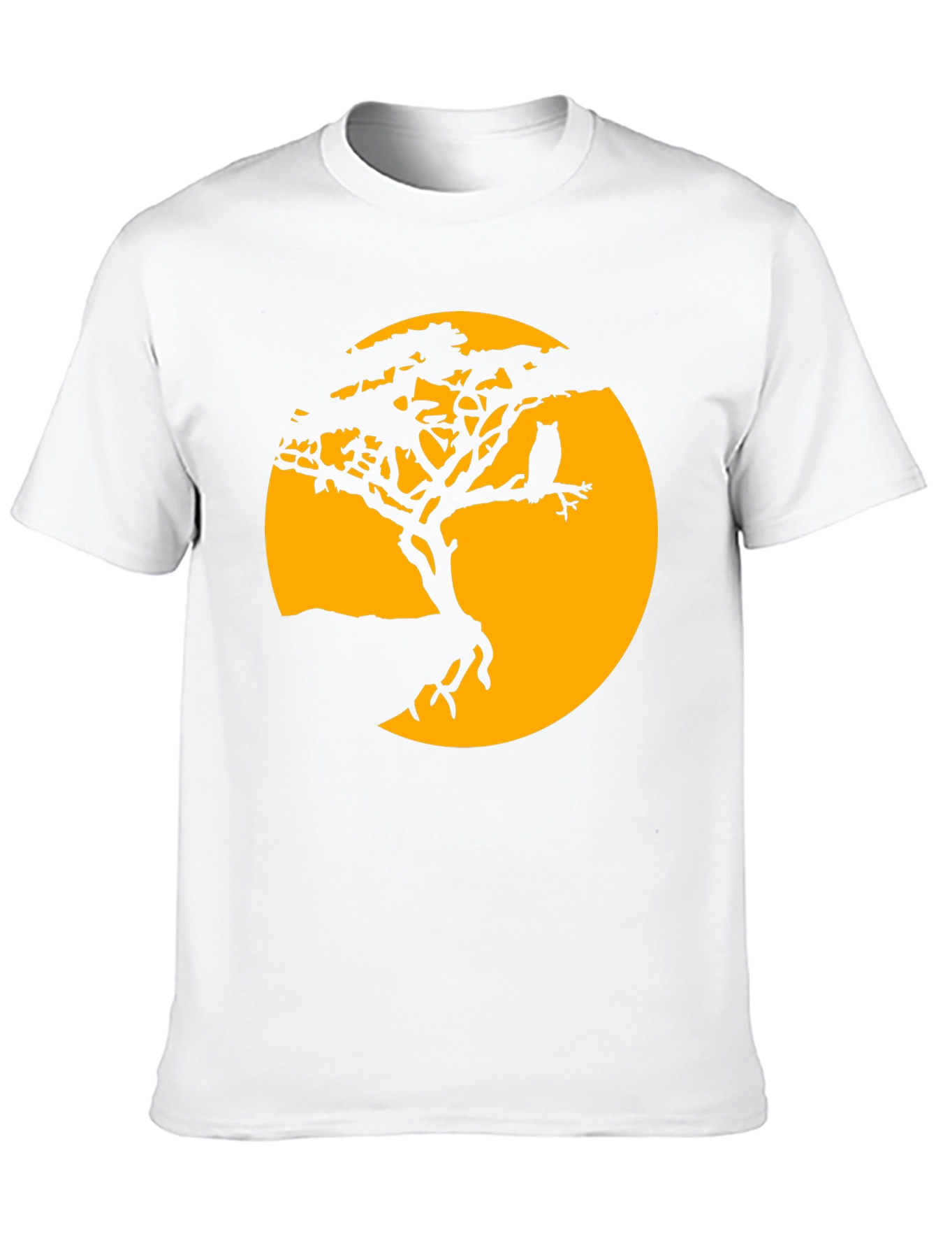 Owl Tree Silhouette T-Shirt - Mens Graphic Tee