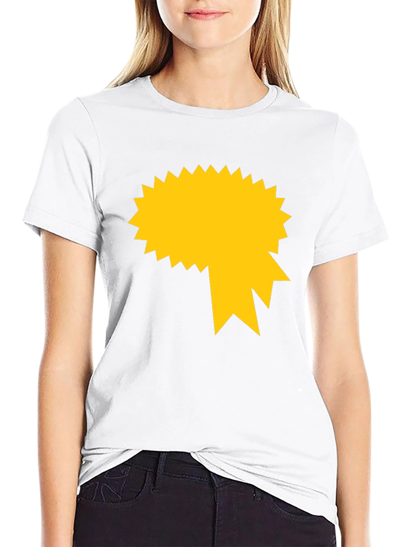 Graphic Tee - Black with Gold Starburst