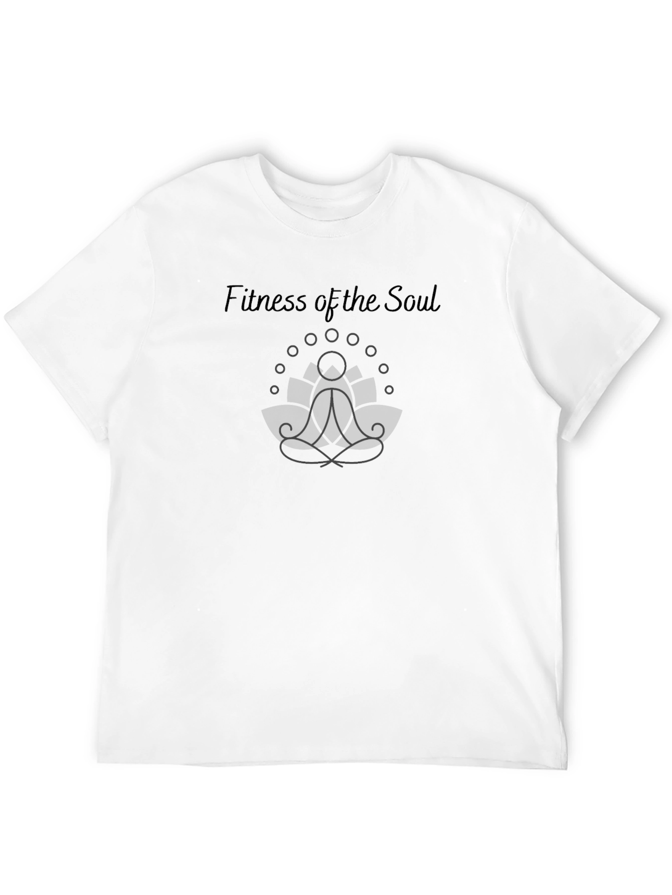Fitness of the Soul Black Graphic T-Shirt