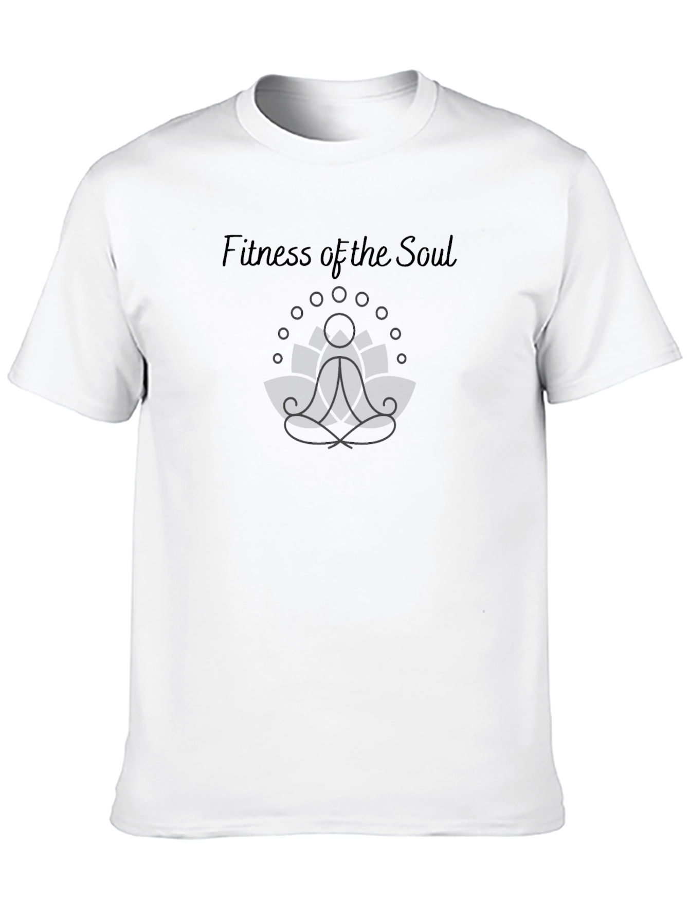Fitness of the Soul Black Graphic T-Shirt