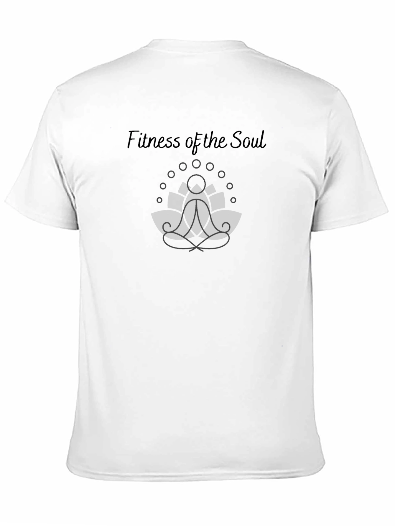 Fitness of the Soul Black Graphic T-Shirt