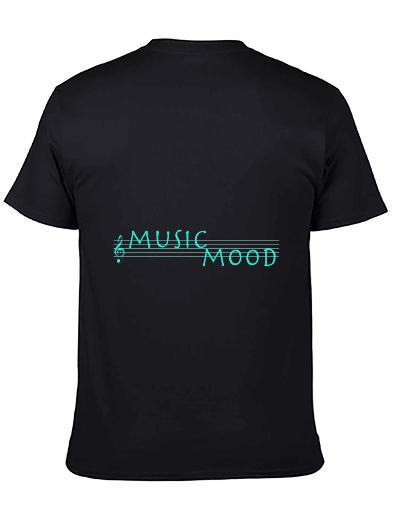 Music Mood Graphic Black T-Shirt