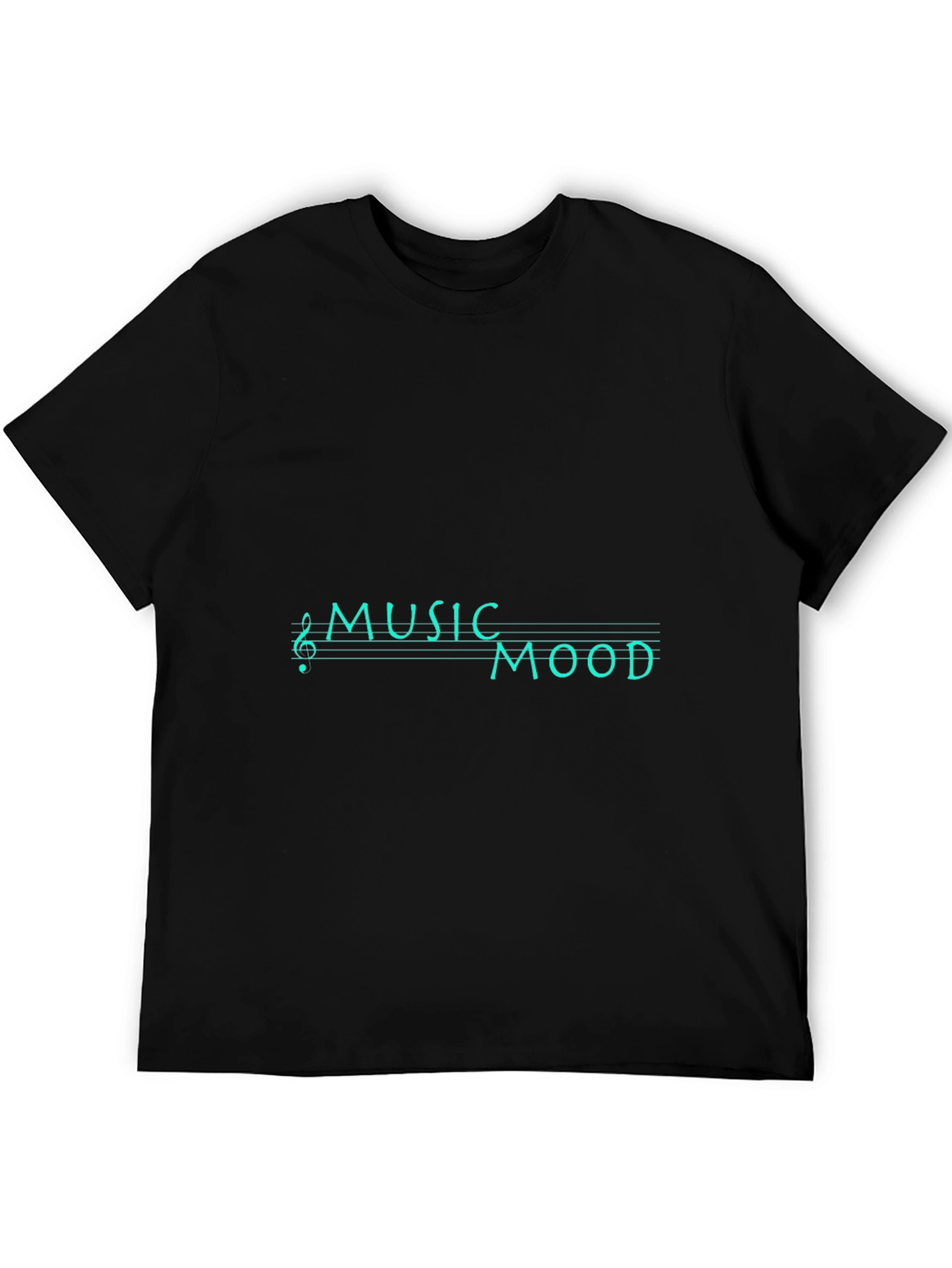 Music Mood Graphic Black T-Shirt