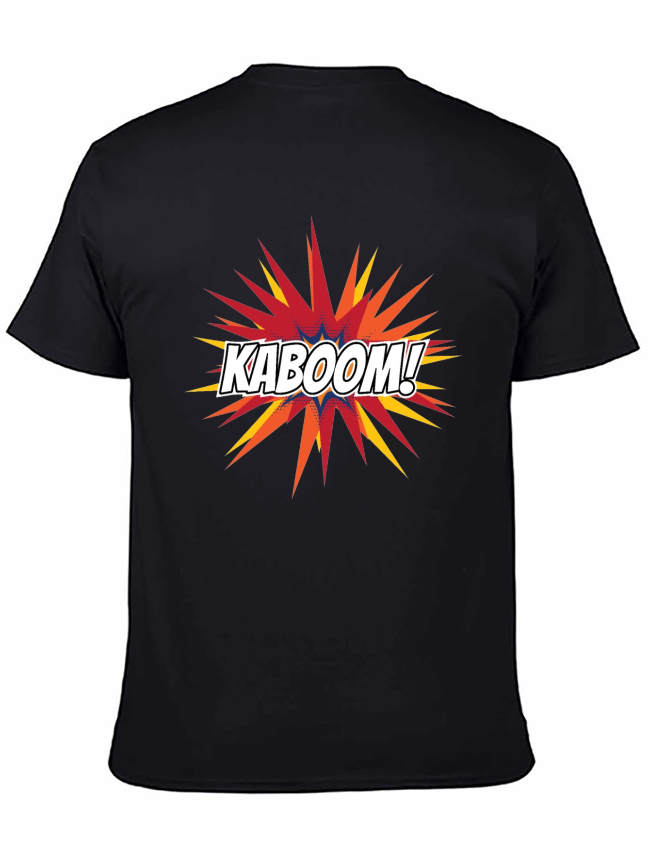 Kaboom Graphic Tee - Black Cotton Comfort Fit