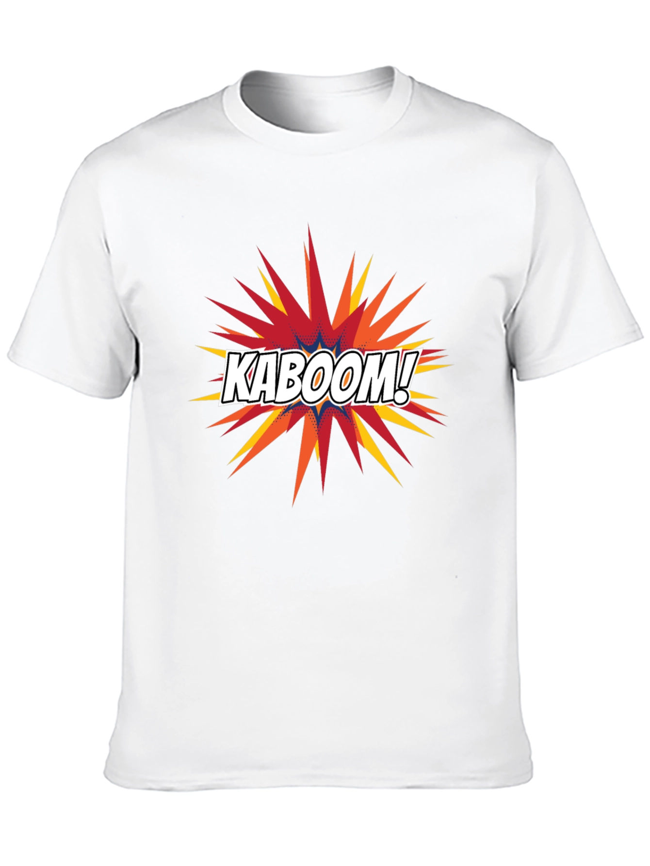 Kaboom Graphic Tee - Black Cotton Comfort Fit