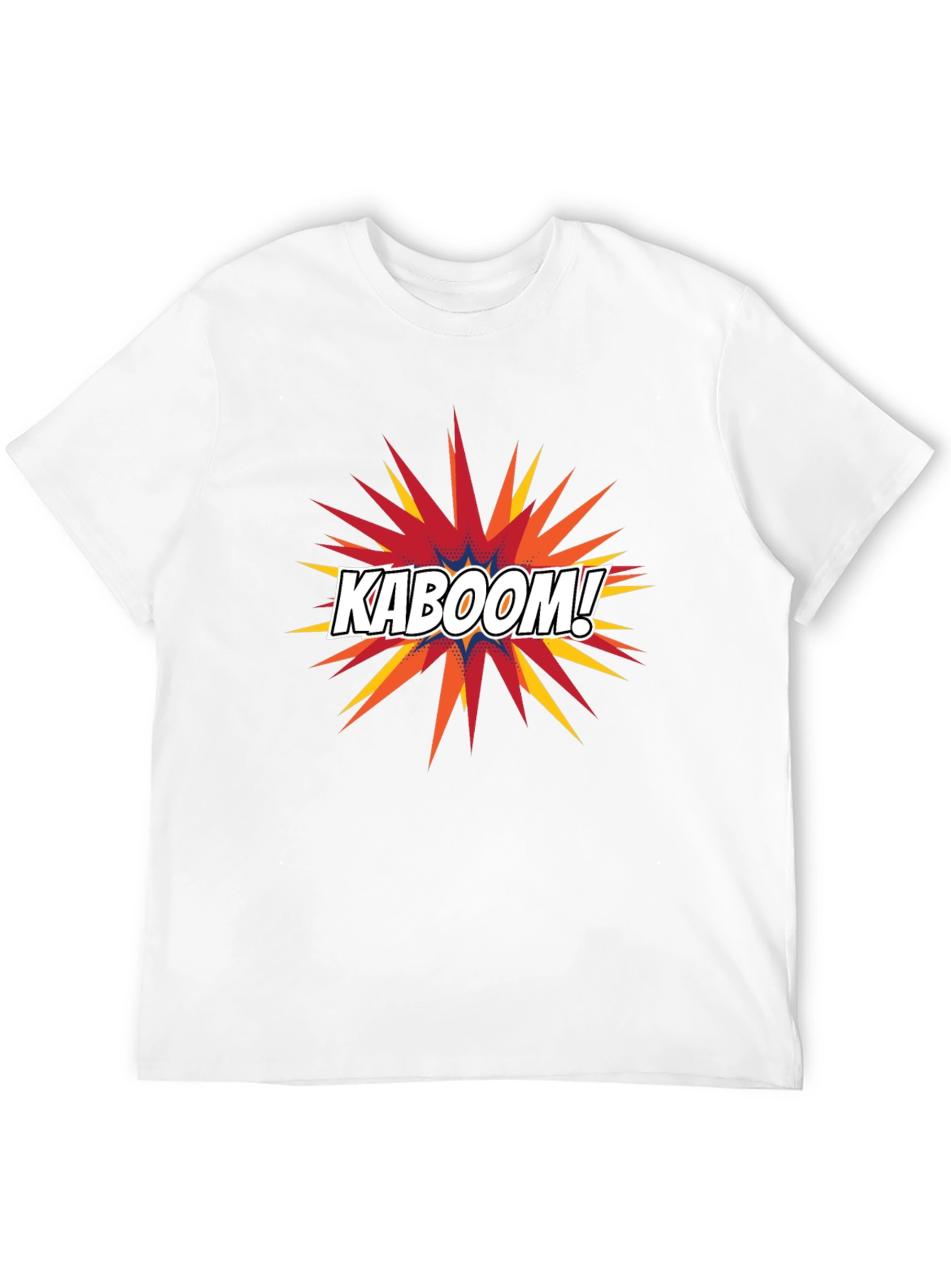 Kaboom Graphic Tee - Black Cotton Comfort Fit