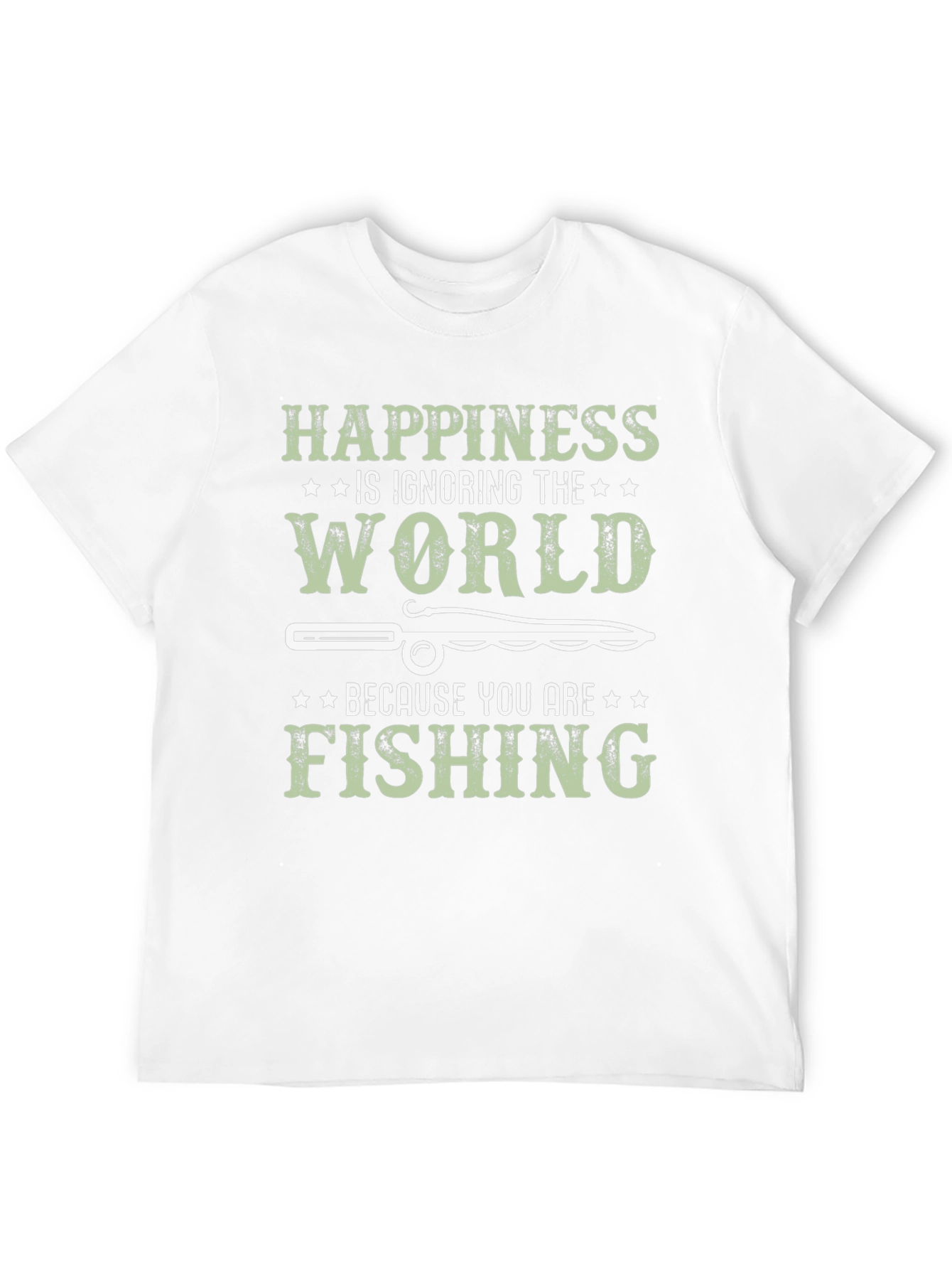 Happiness is Fishing T-Shirt - Anglers Dream!