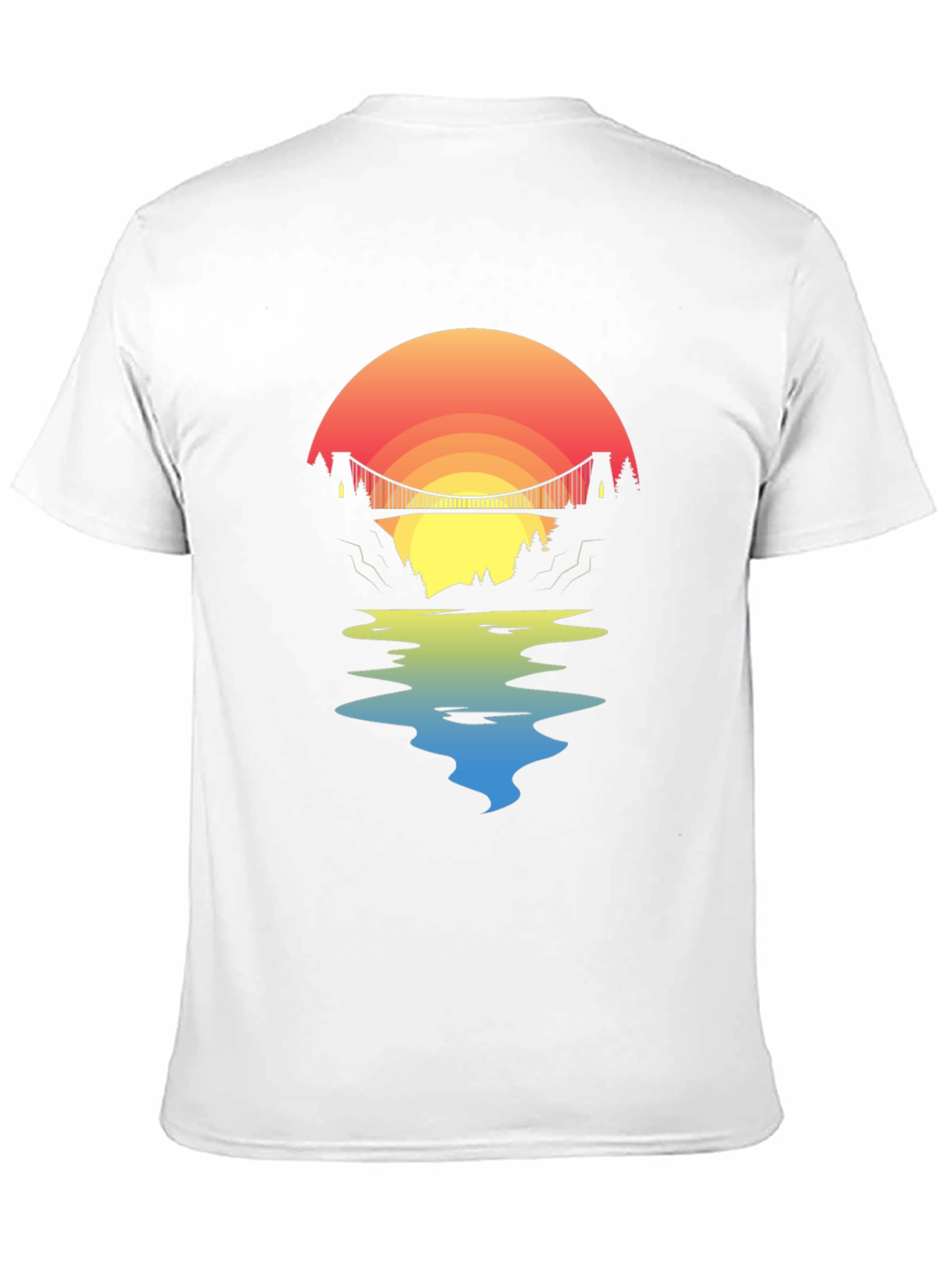 Sunset Bridge Graphic Tee - Black