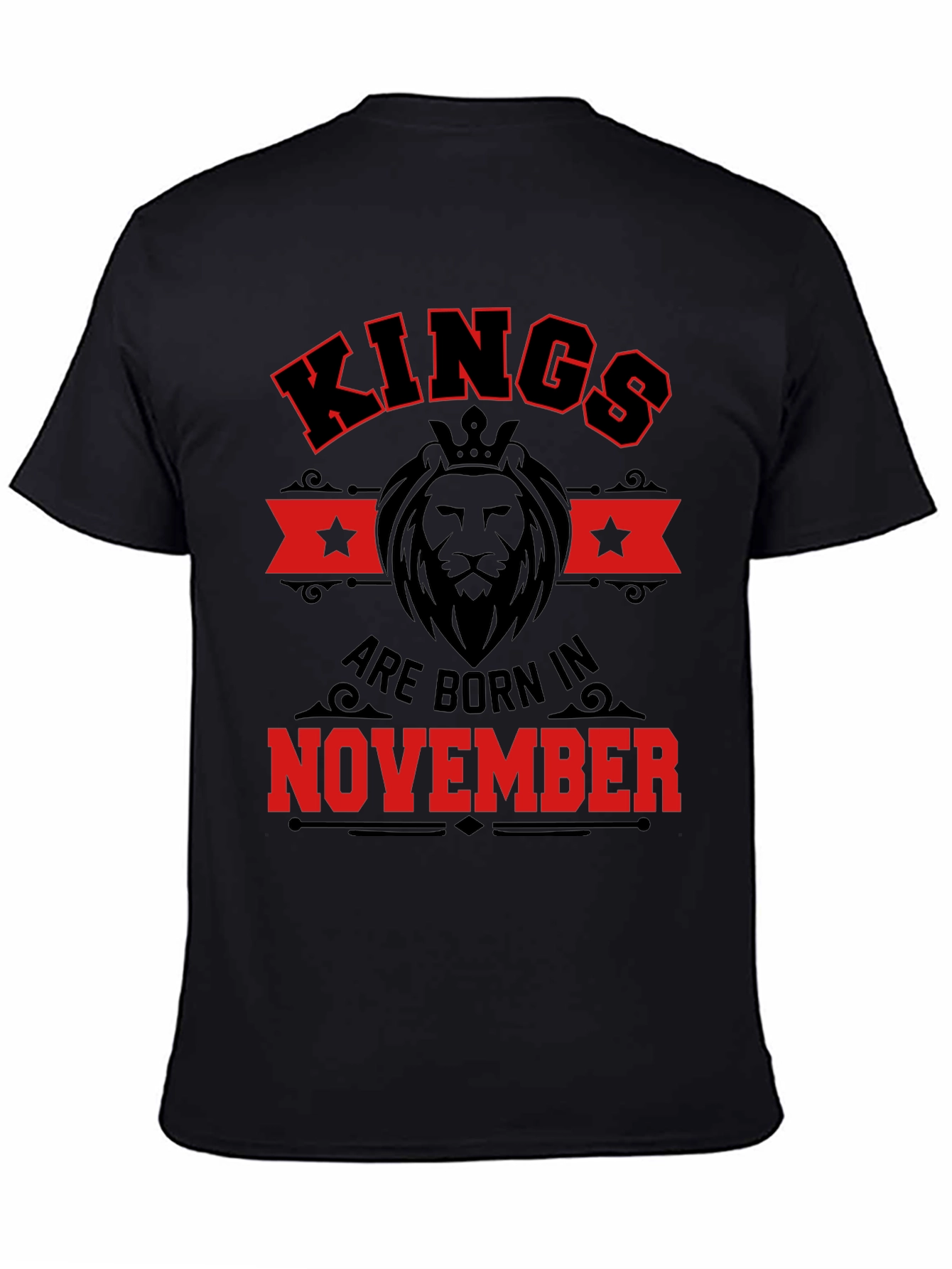 Kings Born in November Black T-Shirt