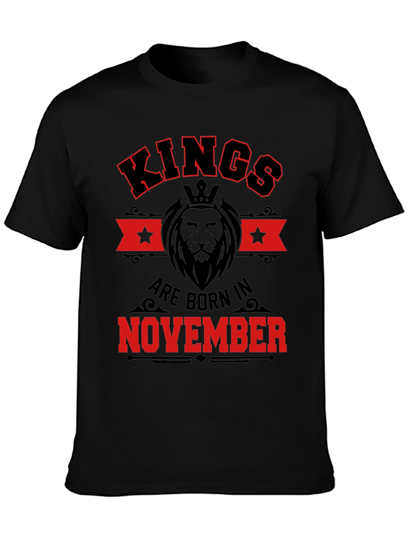 Kings Born in November Black T-Shirt