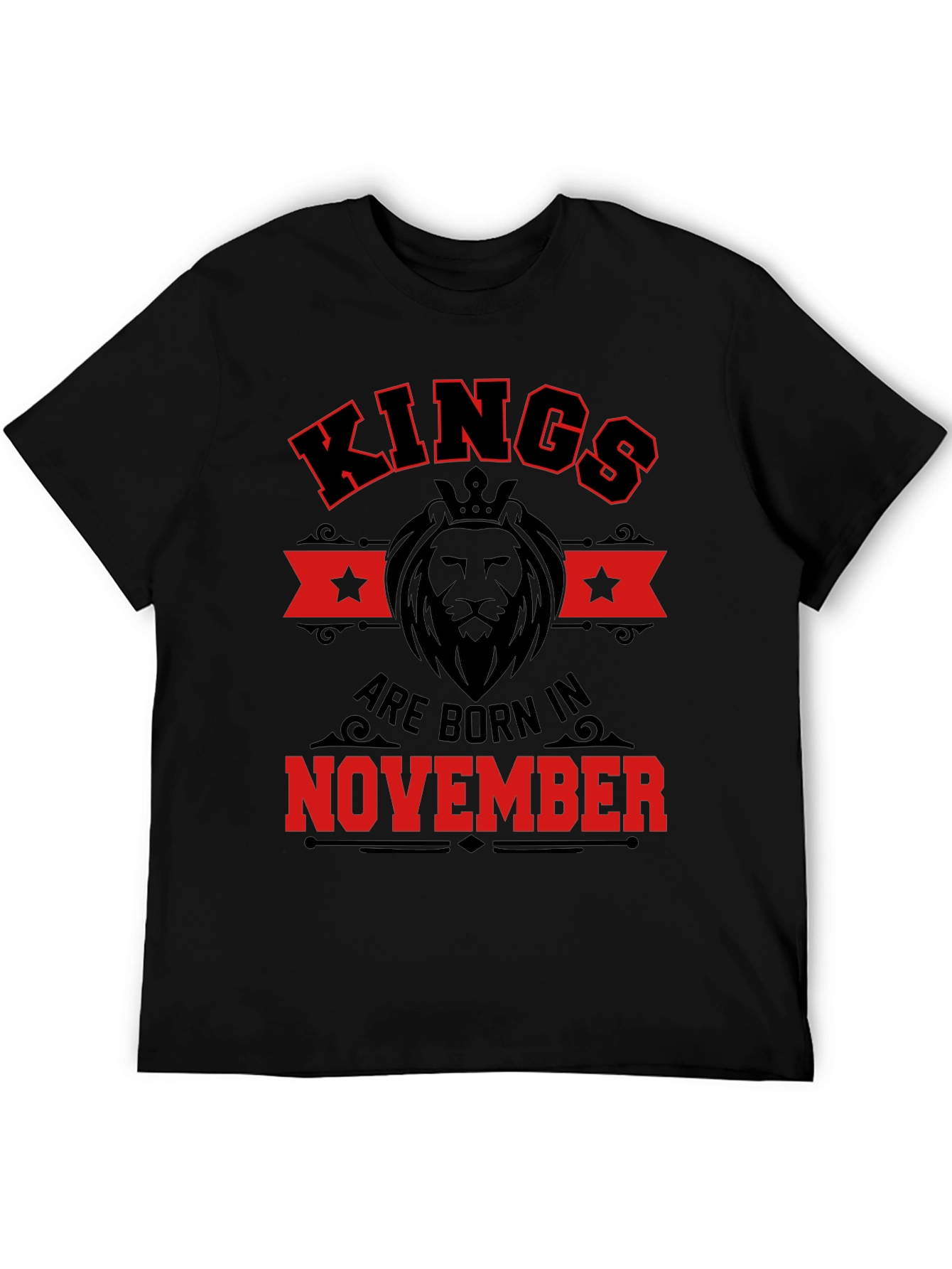 Kings Born in November Black T-Shirt