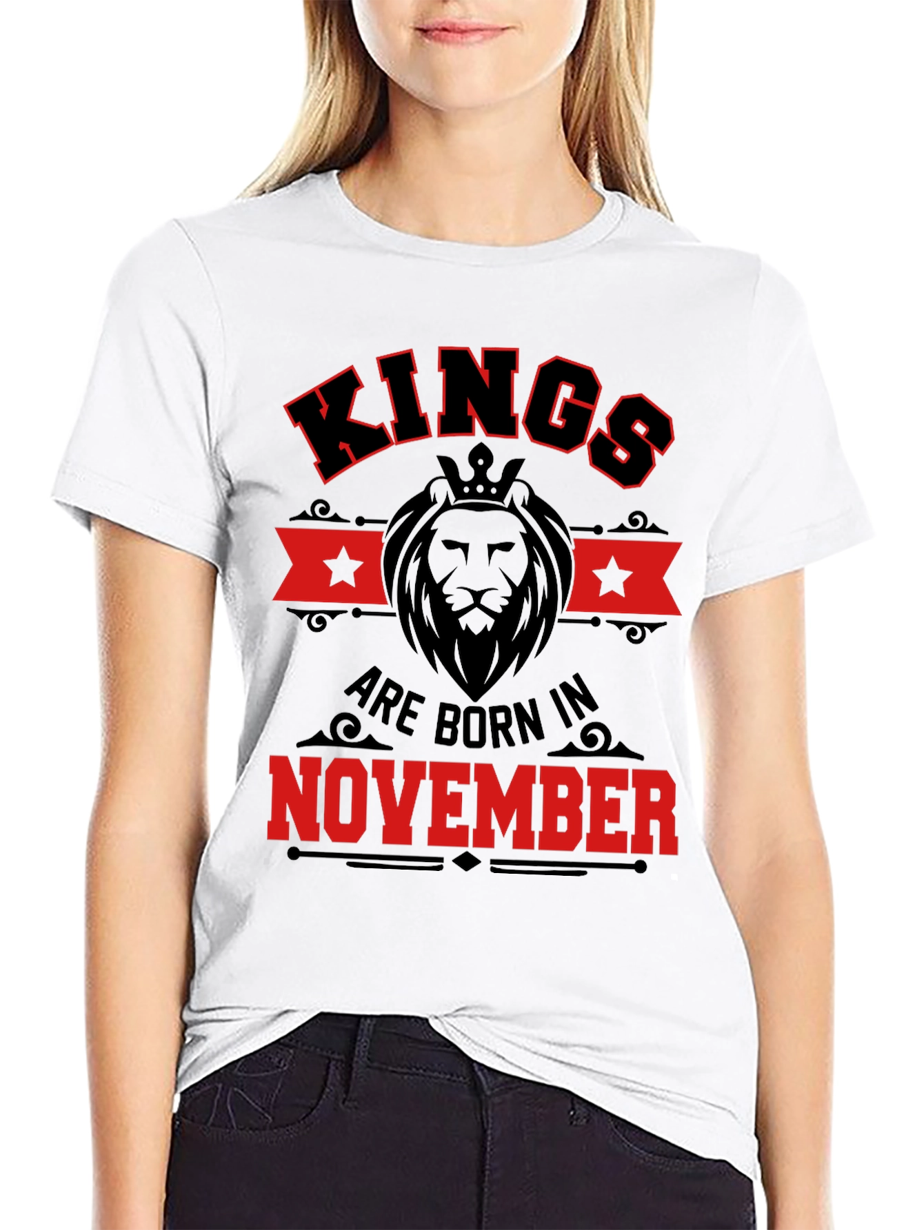 Kings Born in November Black T-Shirt