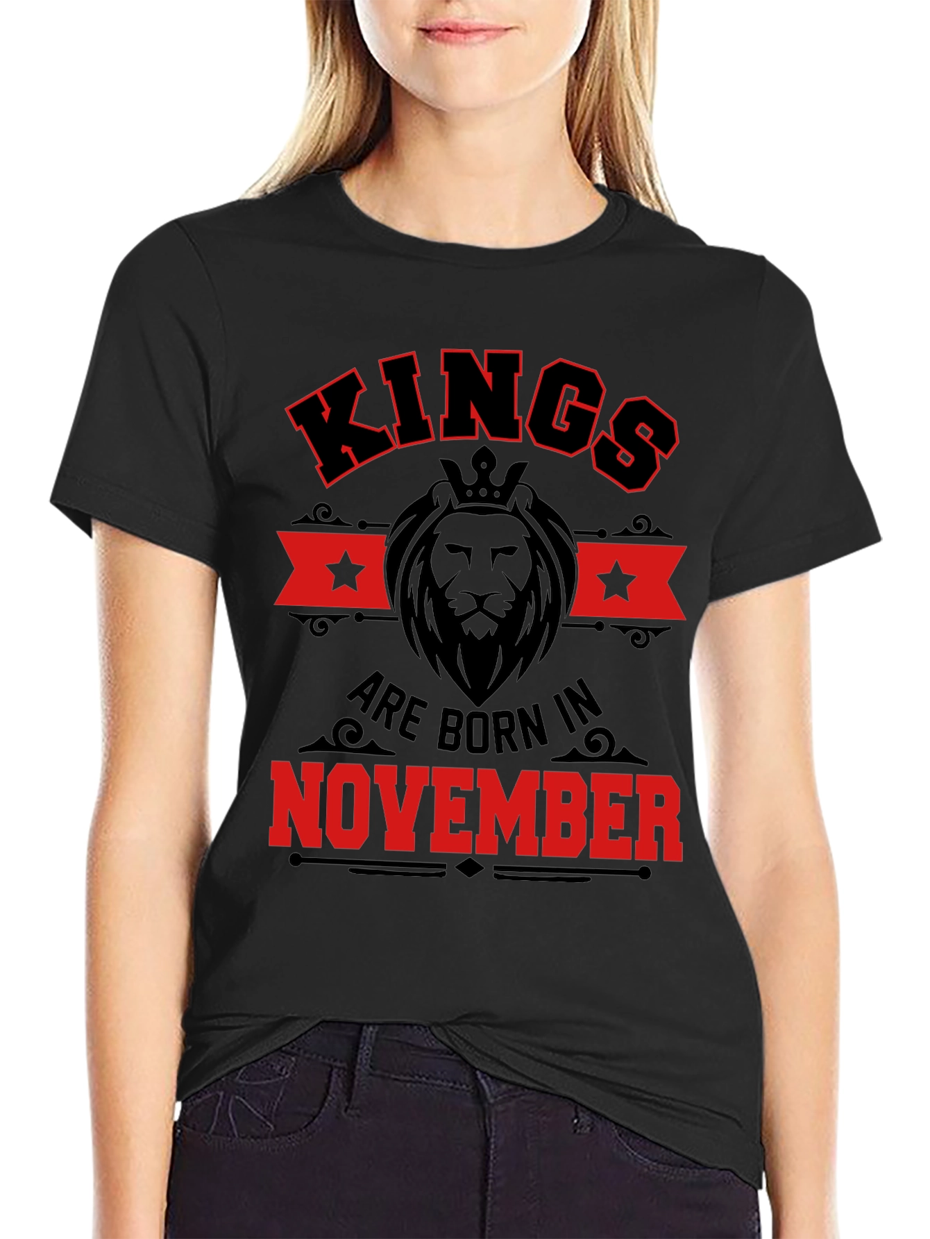 Kings Born in November Black T-Shirt