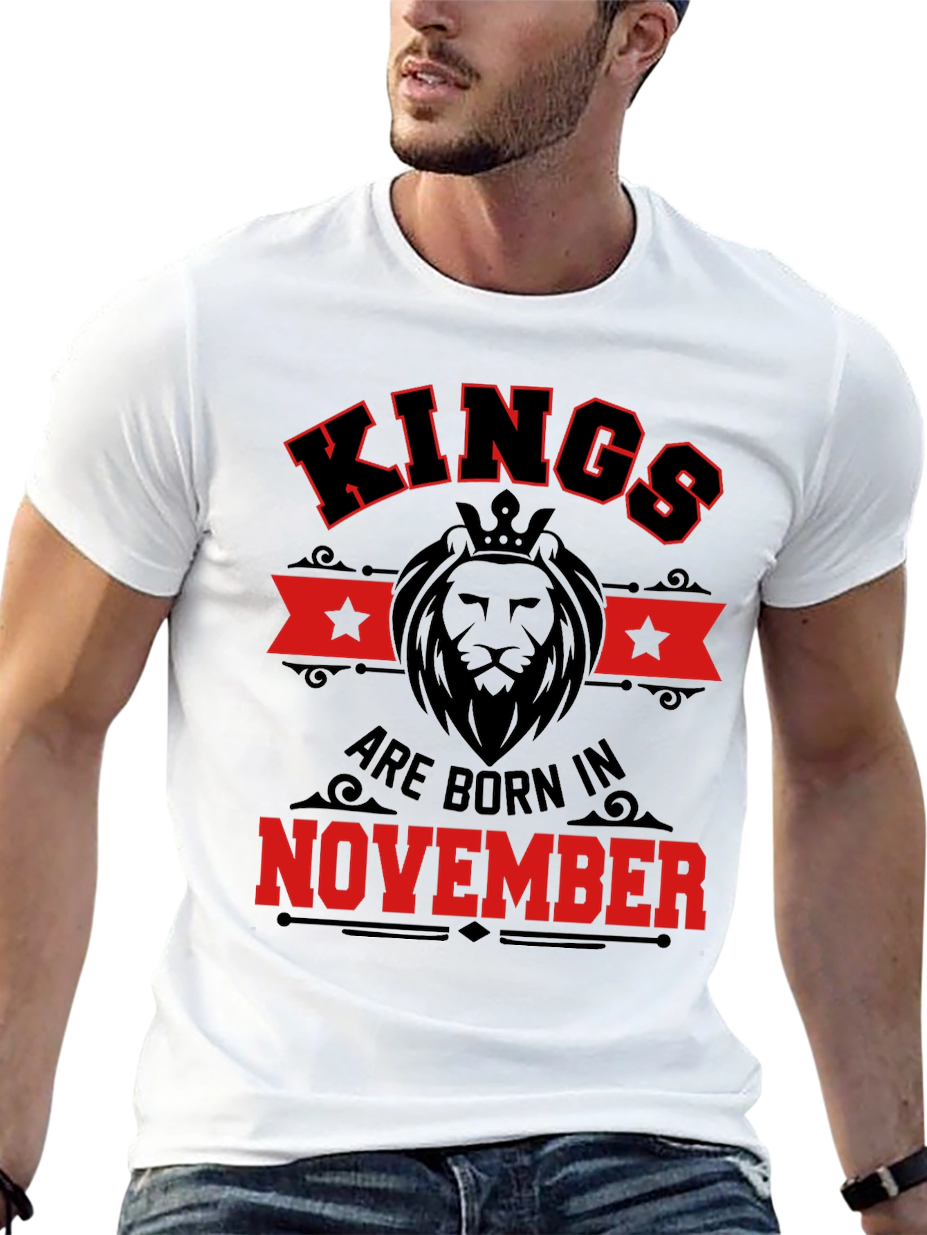 Kings Born in November Black T-Shirt