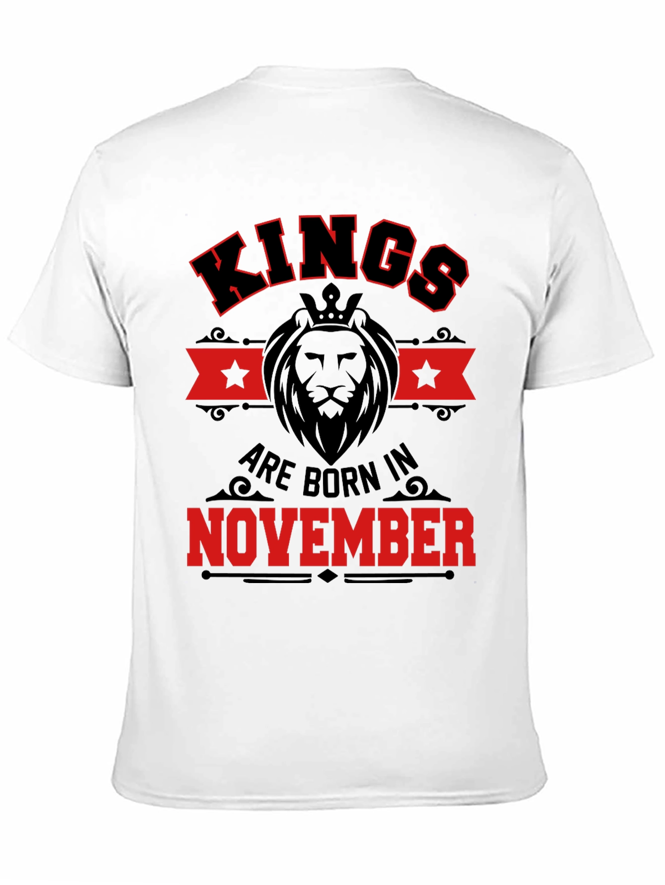 Kings Born in November Black T-Shirt