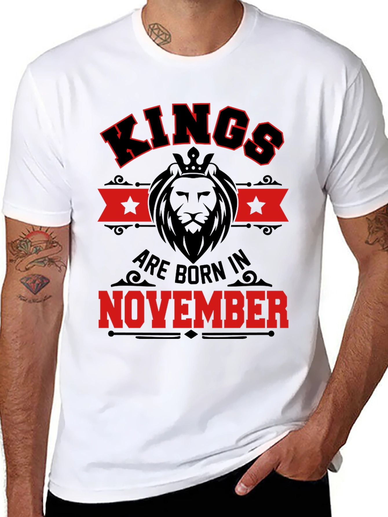 Kings Born in November Black T-Shirt