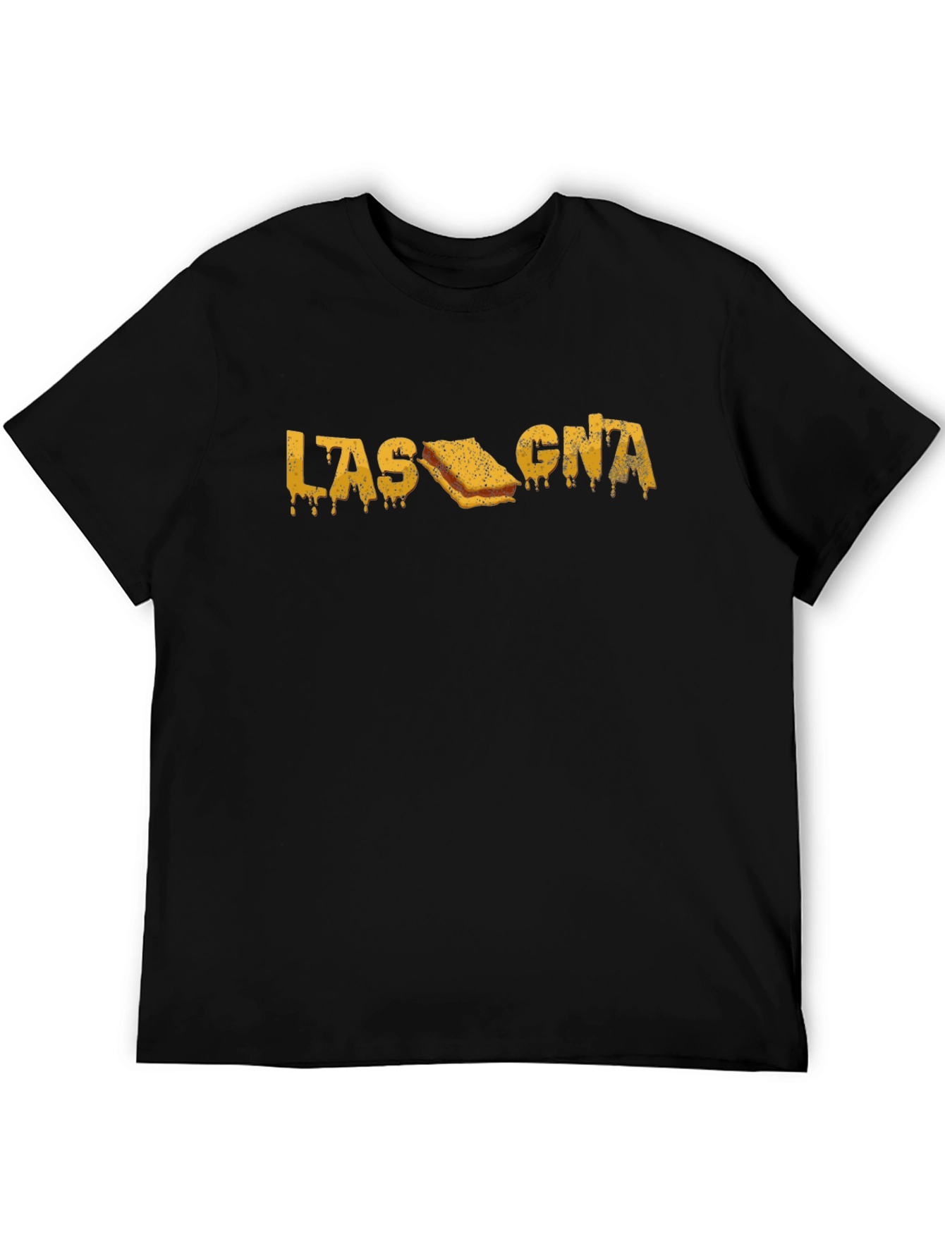 Lasagna Graphic Tee - Black Comfort Fit Shirt