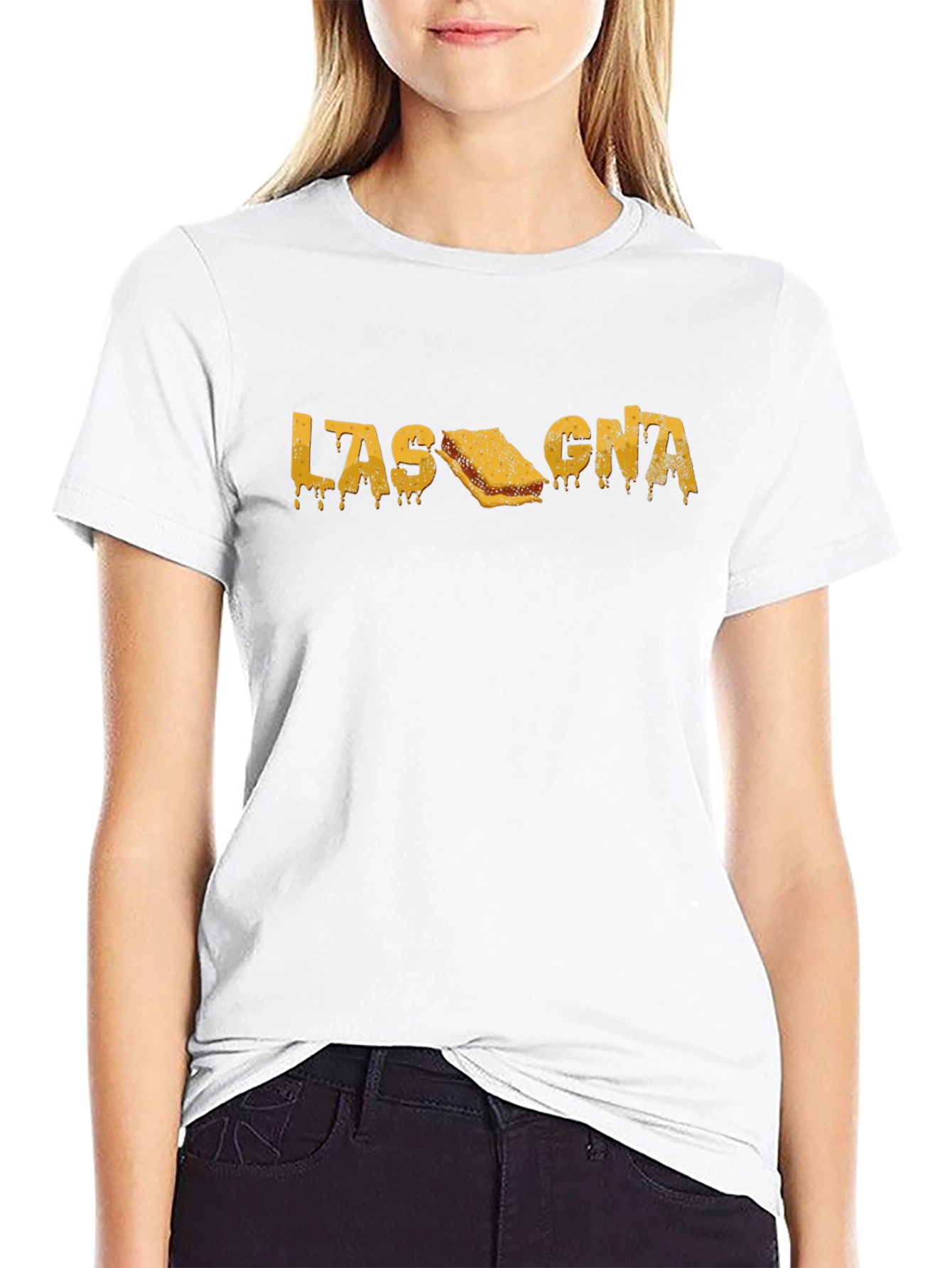 Lasagna Graphic Tee - Black Comfort Fit Shirt