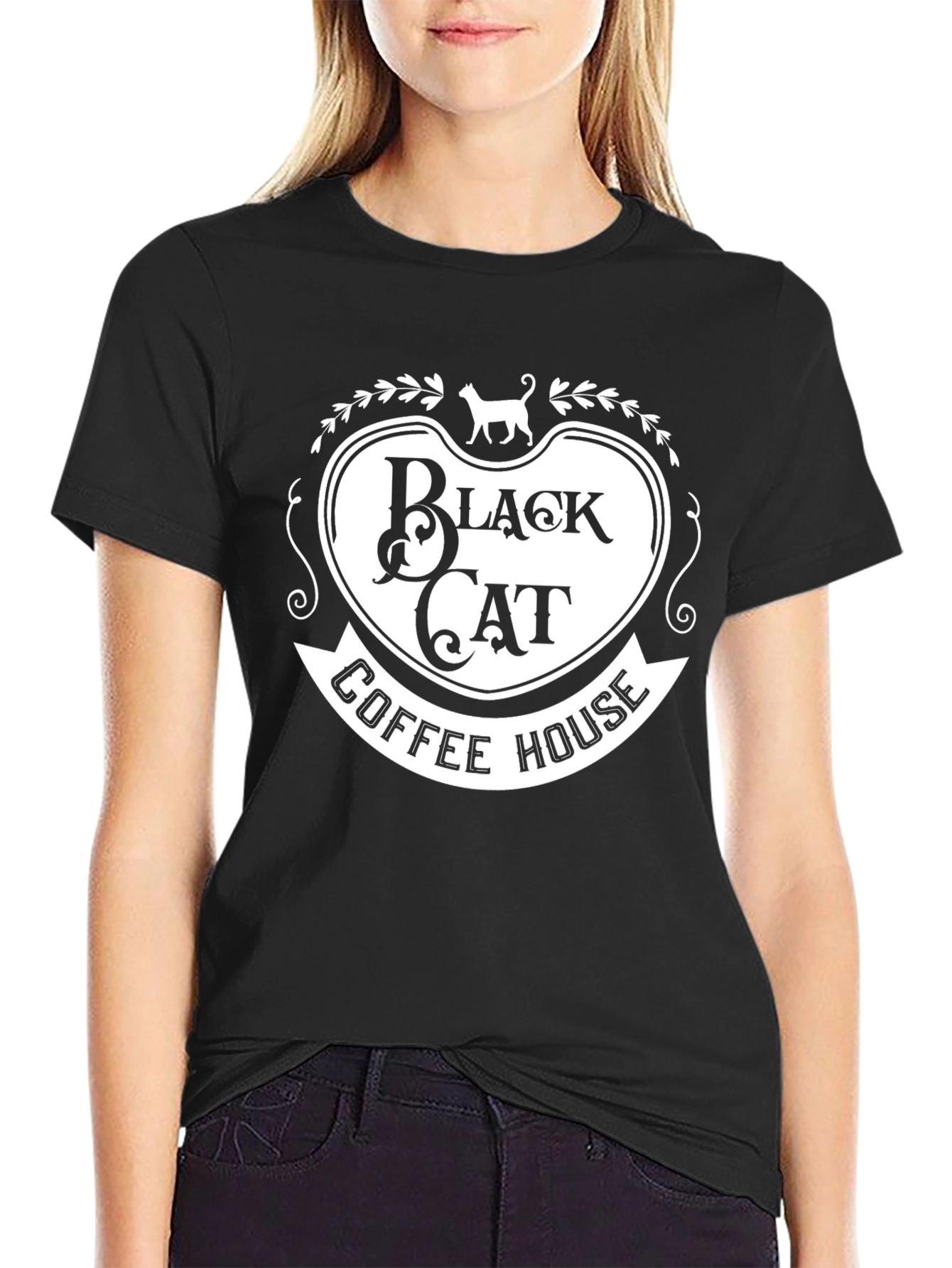 Black Cat Coffee House Graphic Tee