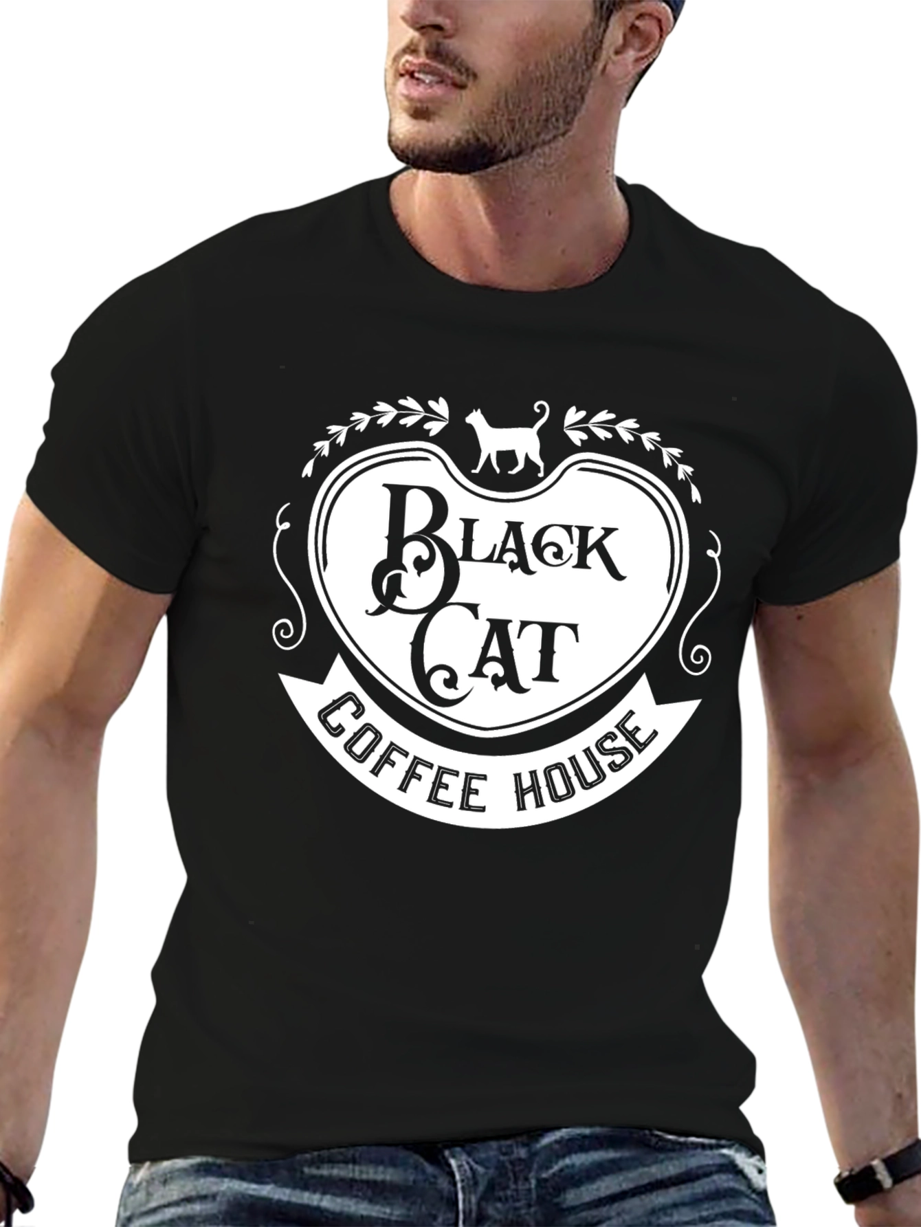 Black Cat Coffee House Graphic Tee