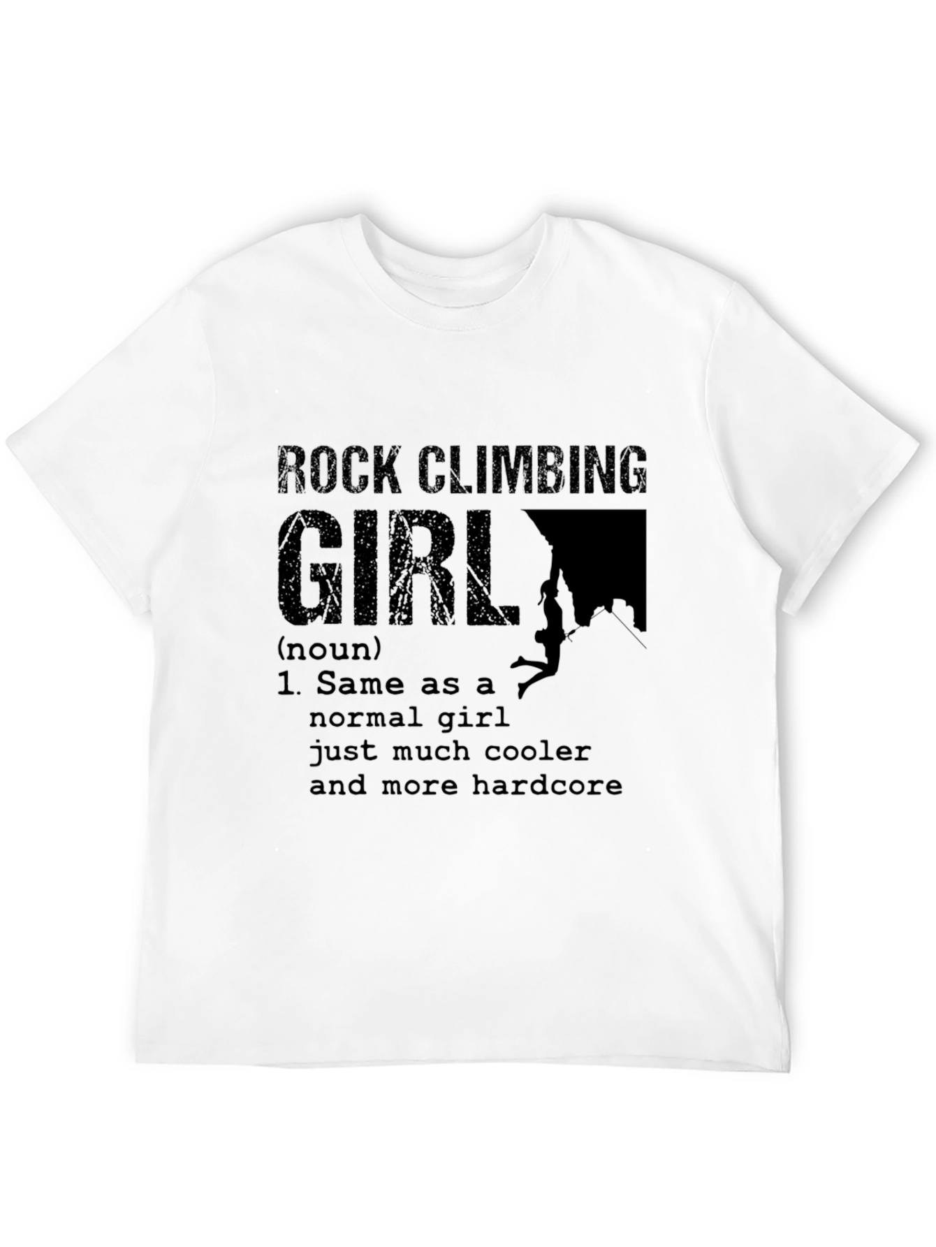 Rock Climbing Girl Definition T-Shirt