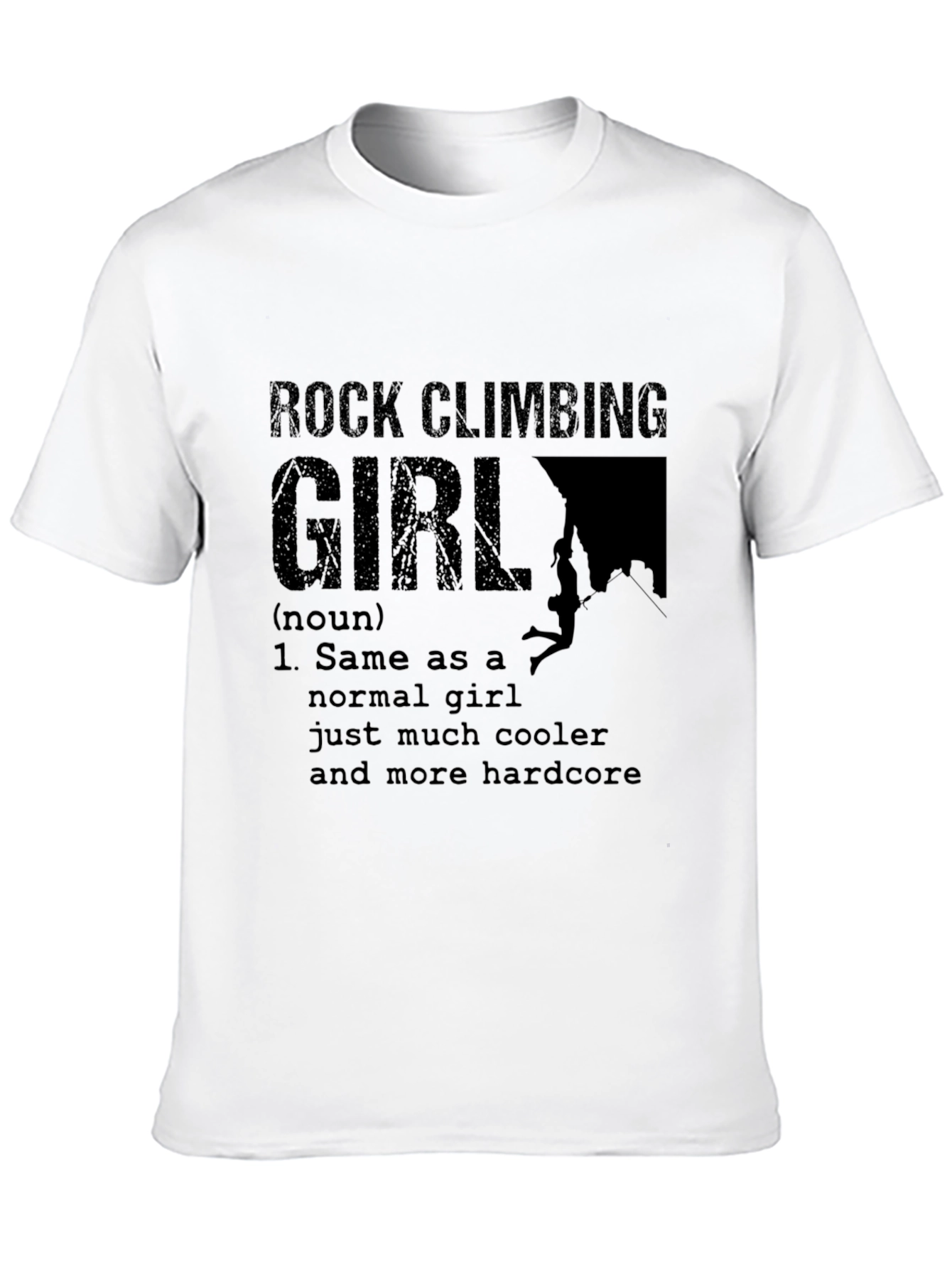 Rock Climbing Girl Definition T-Shirt