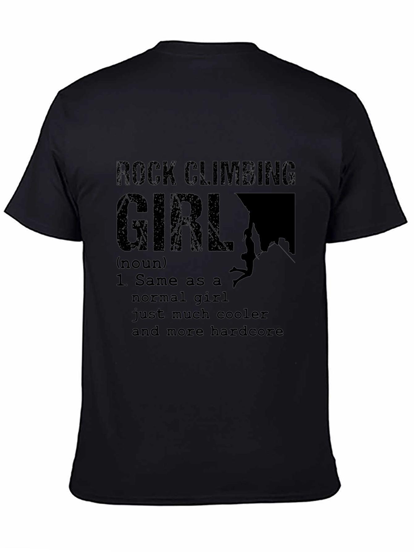 Rock Climbing Girl Definition T-Shirt