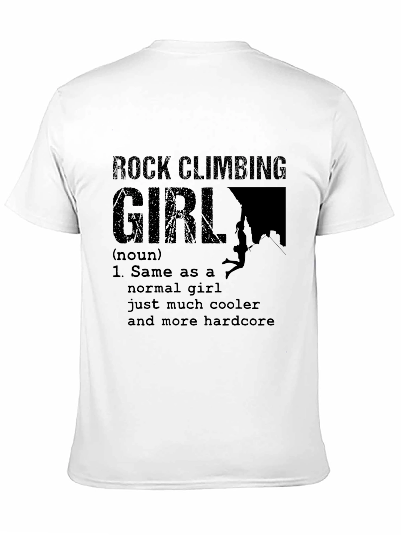 Rock Climbing Girl Definition T-Shirt