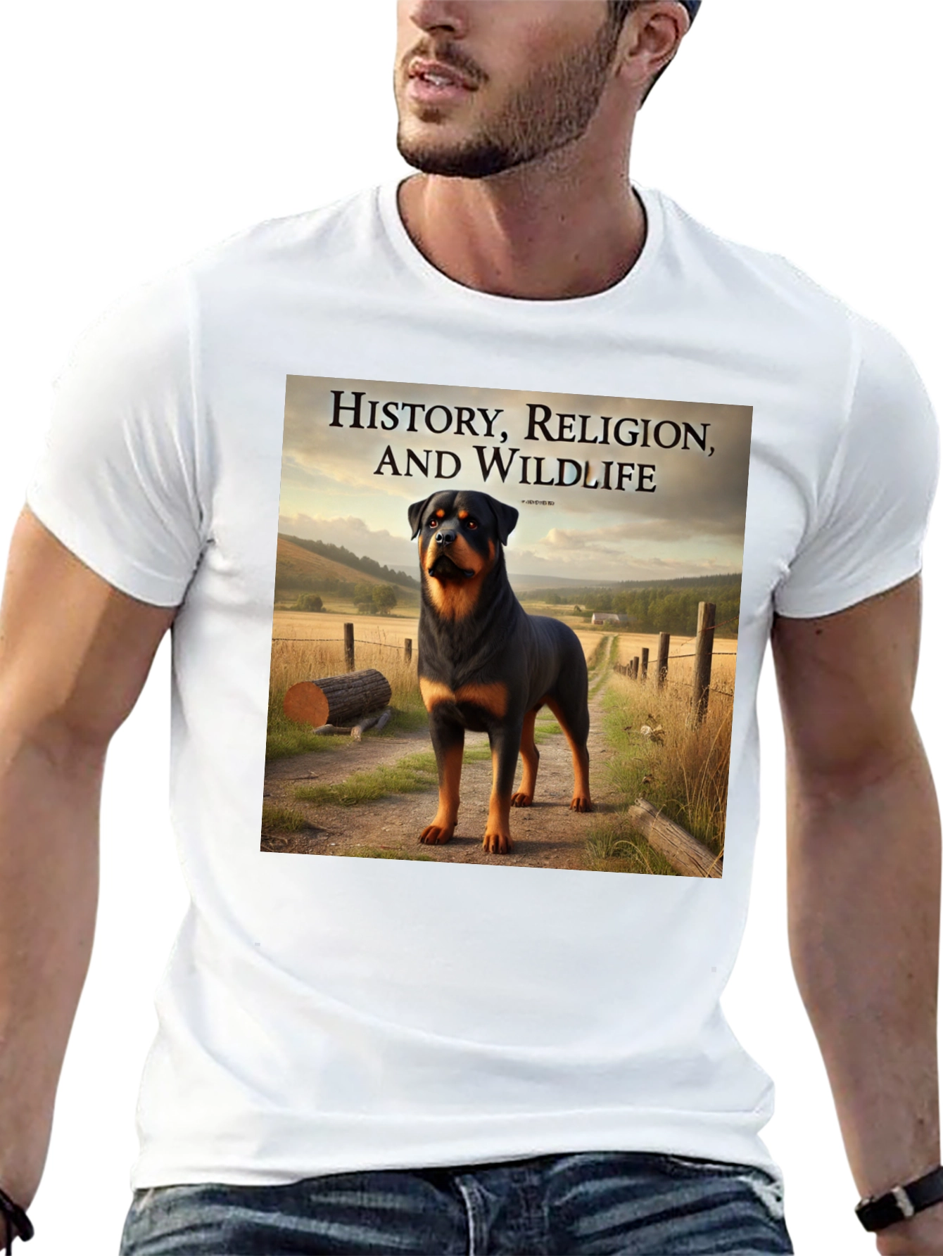 Rottweiler T-Shirt: History Religion & Wildlife Tee