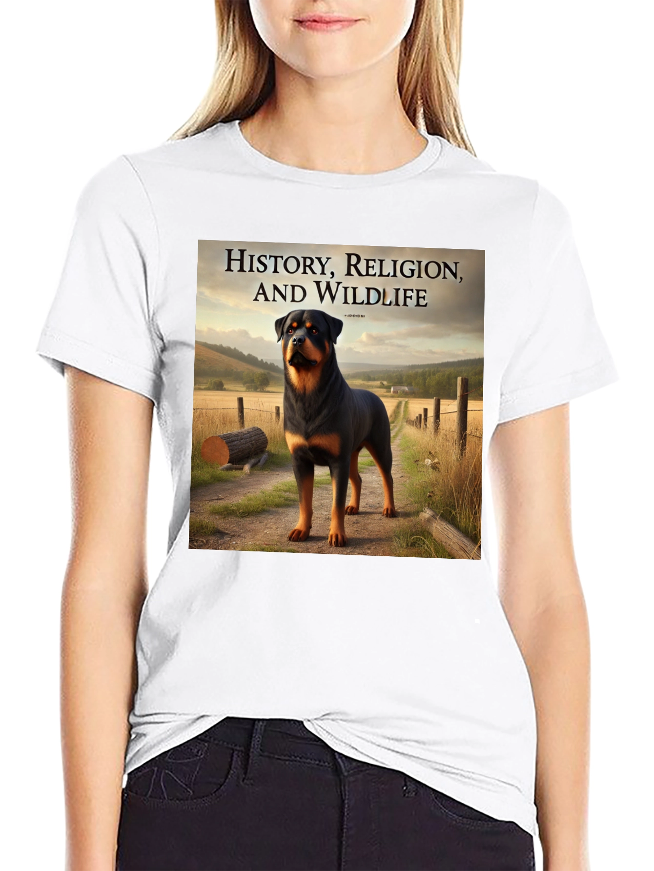 Rottweiler T-Shirt: History Religion & Wildlife Tee