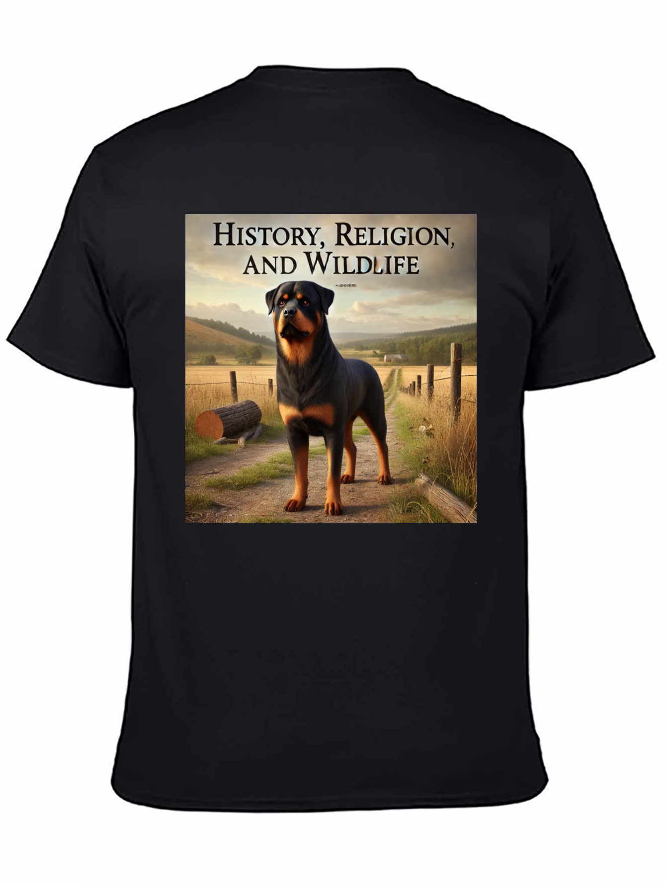 Rottweiler T-Shirt: History Religion & Wildlife Tee