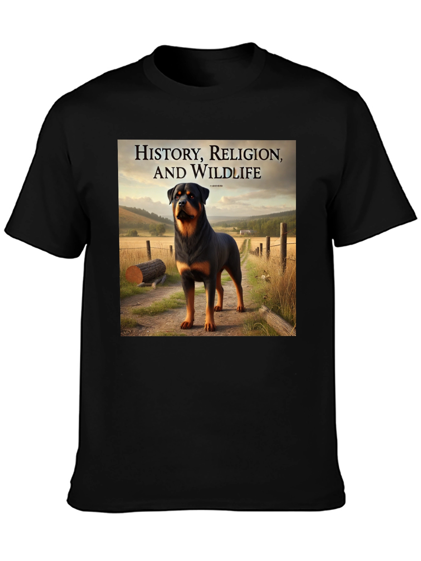 Rottweiler T-Shirt: History Religion & Wildlife Tee