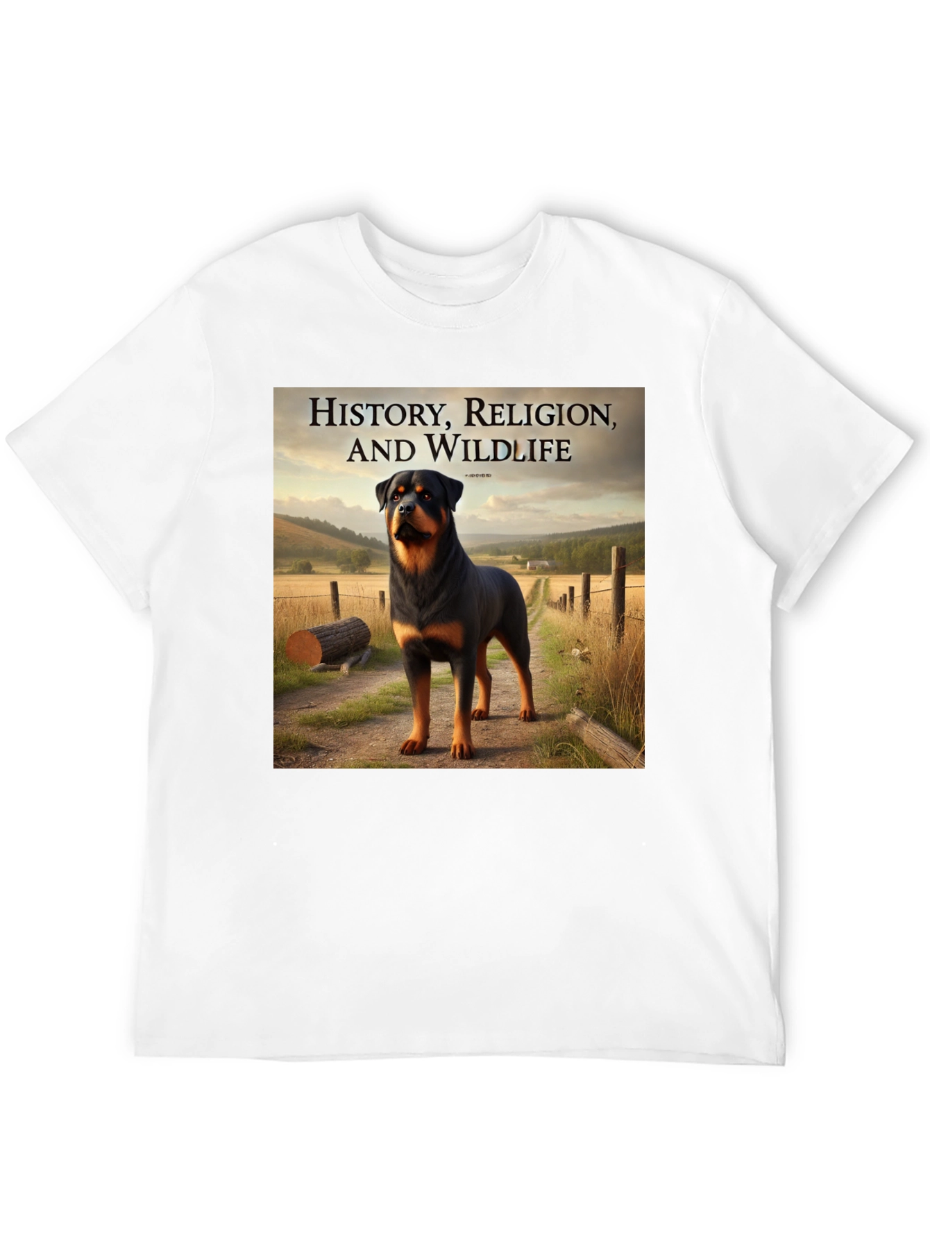 Rottweiler T-Shirt: History Religion & Wildlife Tee