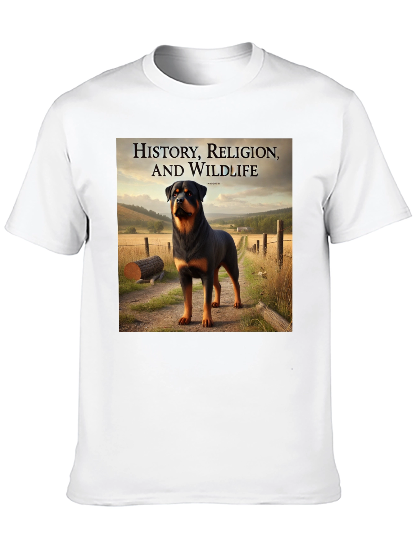 Rottweiler T-Shirt: History Religion & Wildlife Tee