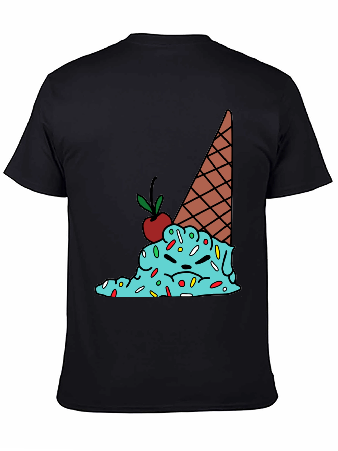 Melting Ice Cream Graphic Tee - Funny T-Shirt