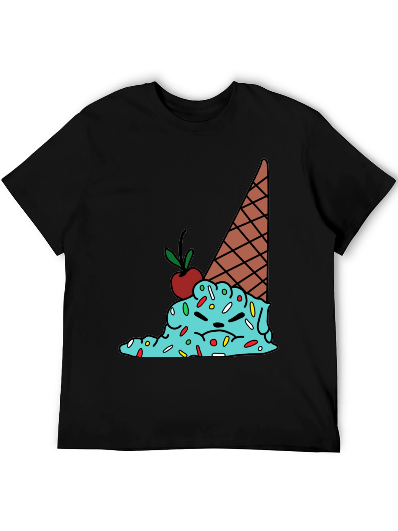 Melting Ice Cream Graphic Tee - Funny T-Shirt